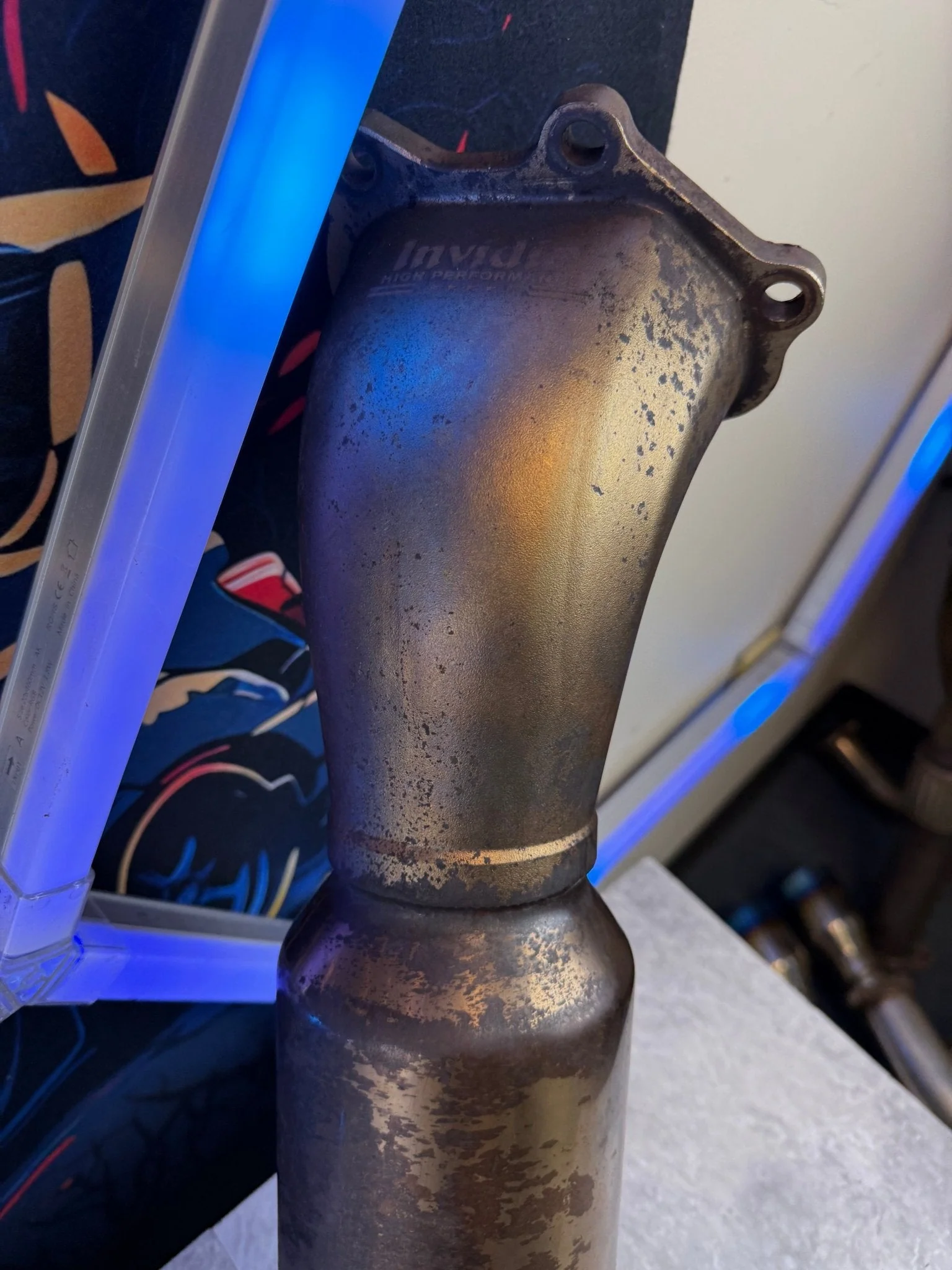 INVIDIA downpipe 3” catted divorced bell mouth 08-21 Subaru STi & 08-14 wrx - Image 9