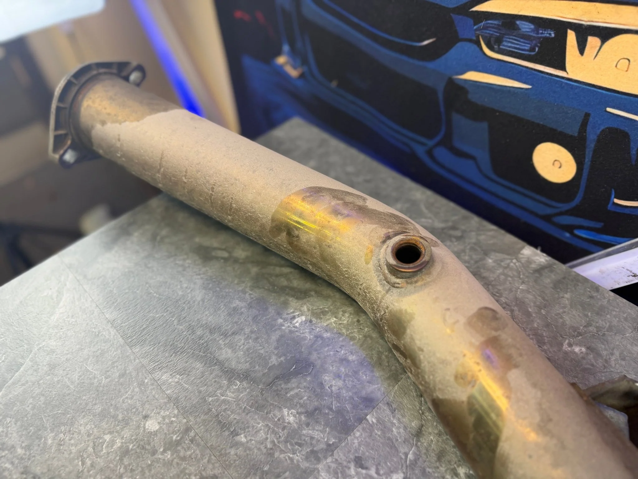 INVIDIA downpipe 3” catted divorced bell mouth 08-21 Subaru STi & 08-14 wrx - Image 3