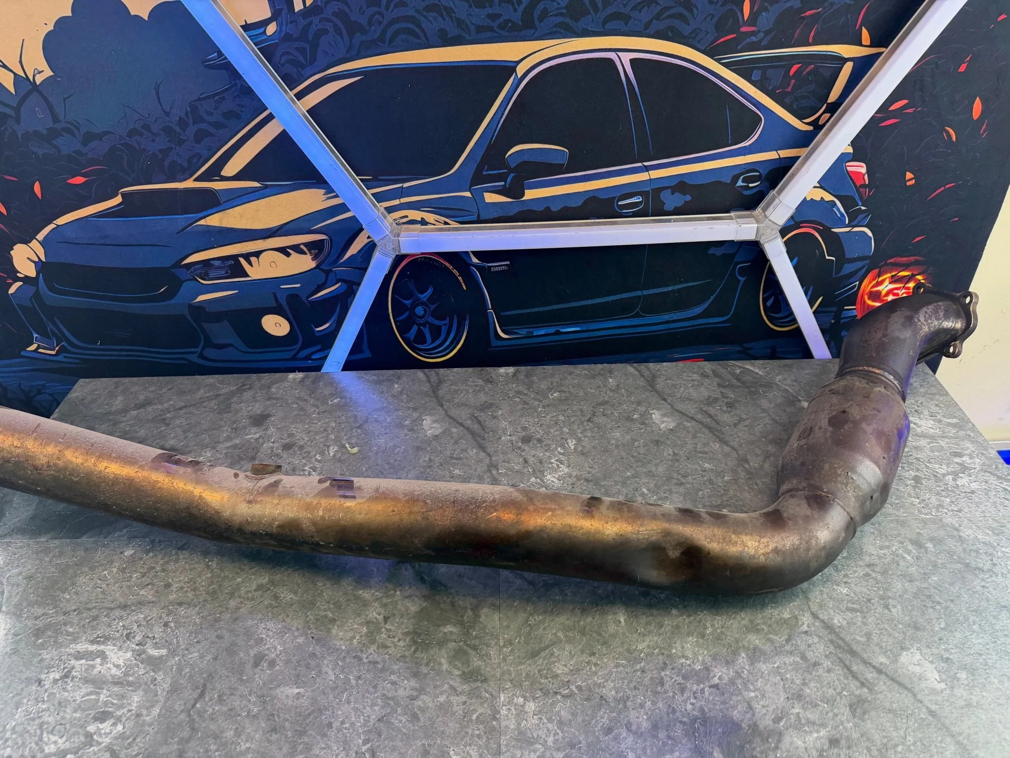 INVIDIA downpipe 3” catted divorced bell mouth 08-21 Subaru STi & 08-14 wrx - Image 8