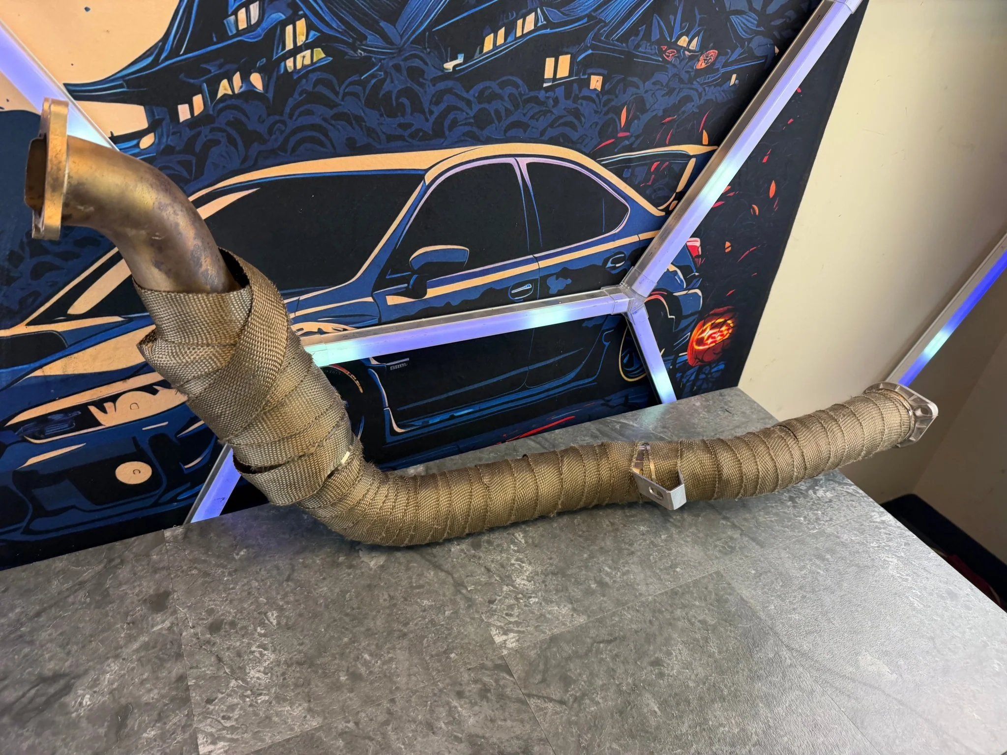 INVIDIA downpipe 3ā catted divorced bell mouth 04-07 Subaru STi & 02-07 wrx LIKE NEW - Image 4