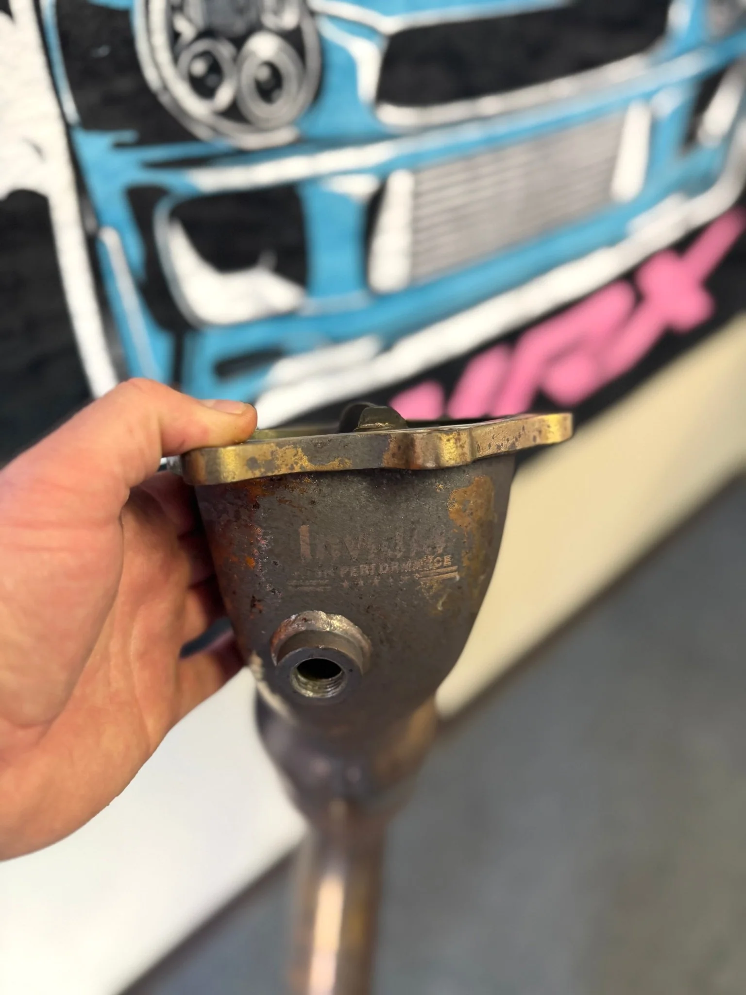 INVIDIA downpipe 3” catted divorced bell mouth 08-21 Subaru STi & 08-14 wrx - Image 2