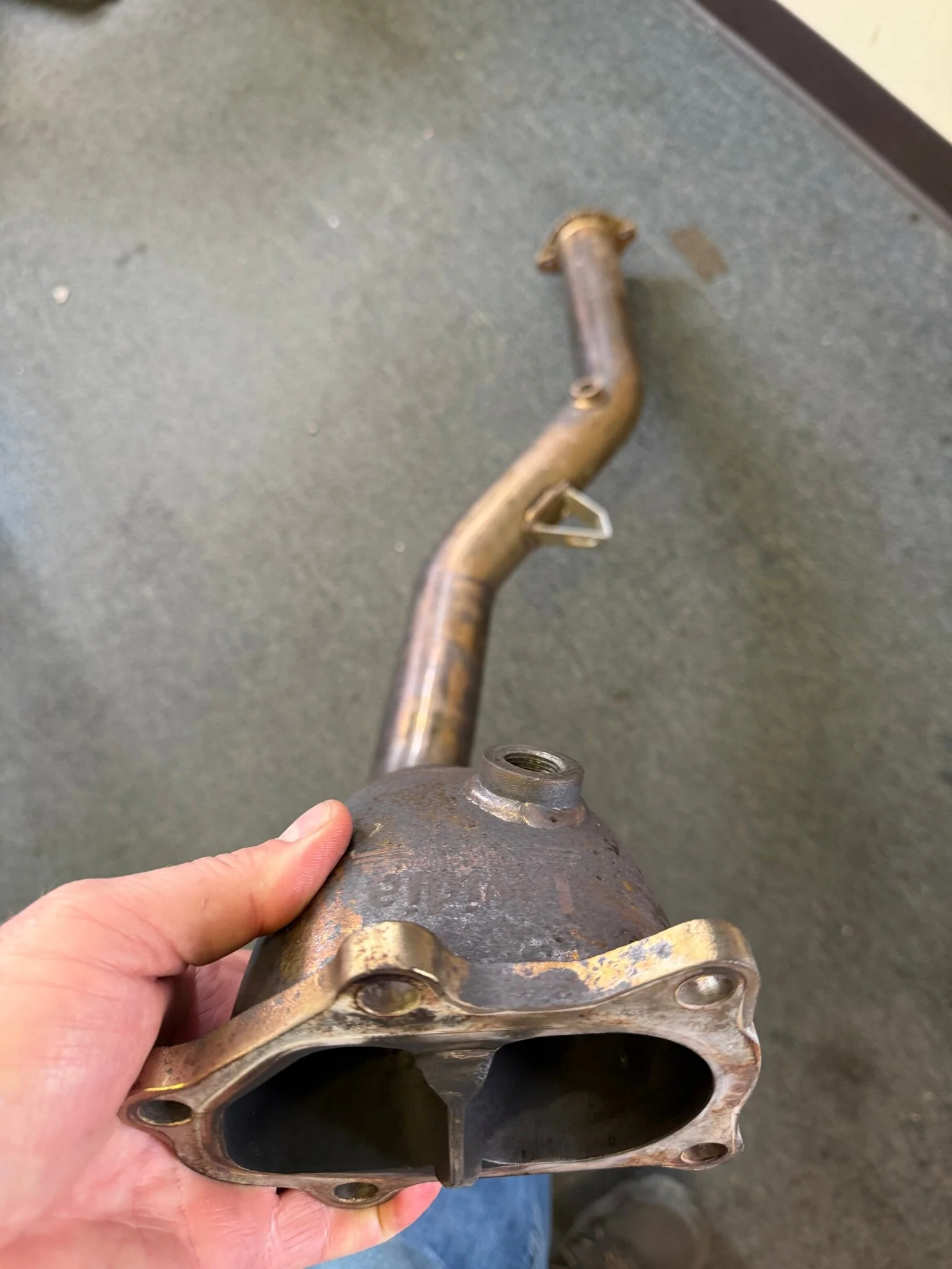INVIDIA downpipe 3” catted divorced bell mouth 08-21 Subaru STi & 08-14 wrx - Image 3