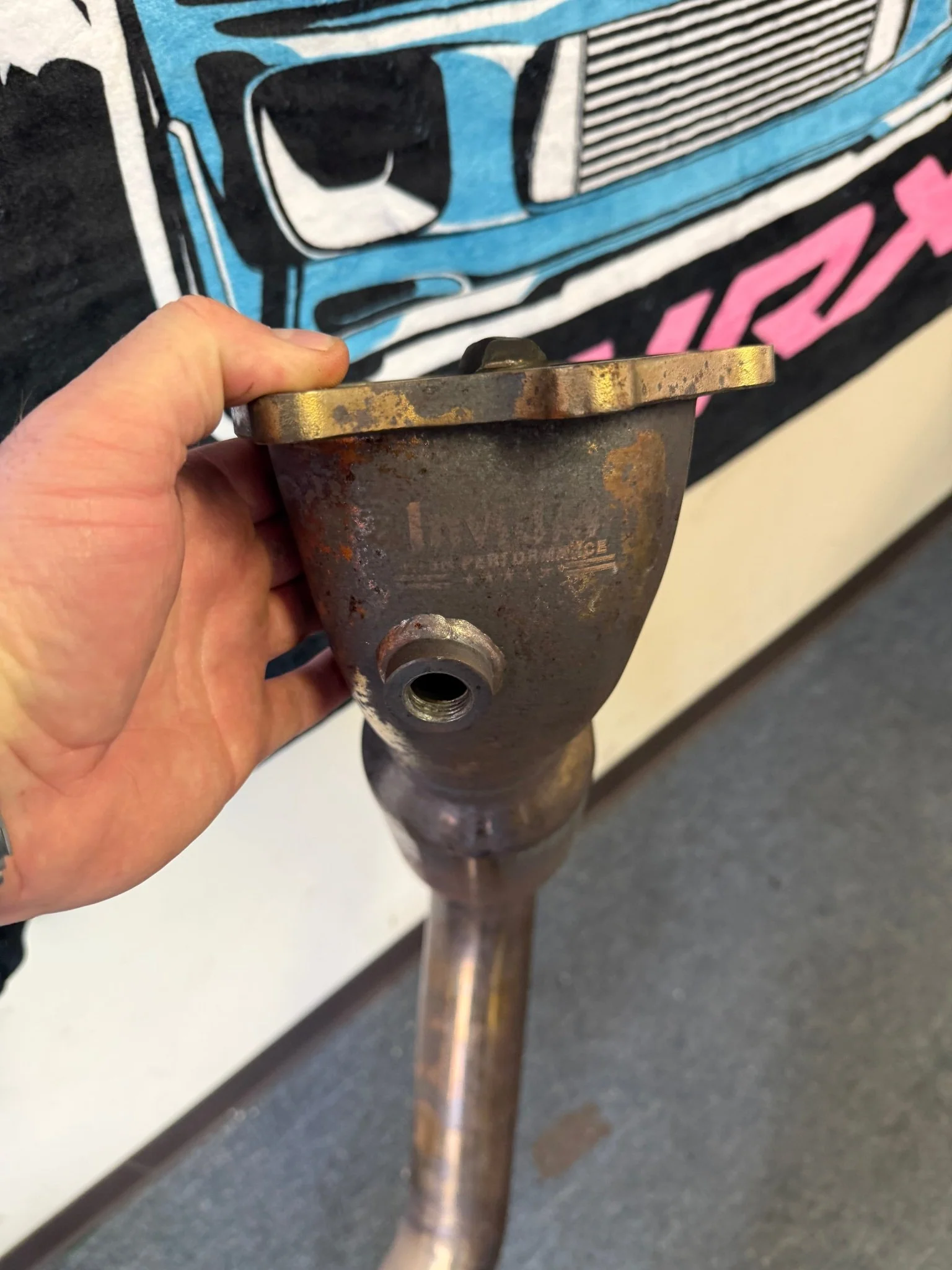 INVIDIA downpipe 3” catted divorced bell mouth 08-21 Subaru STi & 08-14 wrx - Image 7
