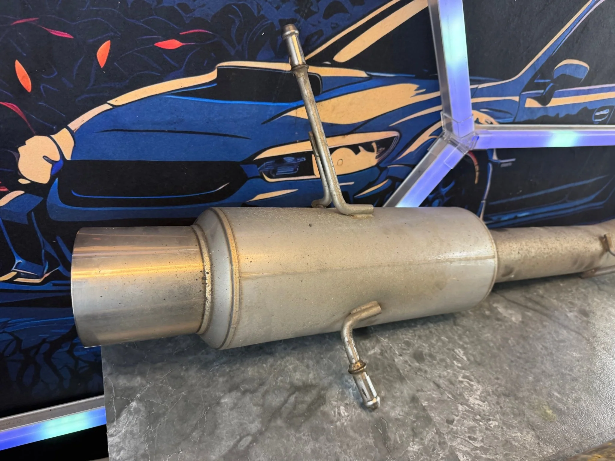 Invidia N1 race cat back exhaust 2004-2007 Subaru STi & 2002-2007 wrx SS tip 3” - Image 3