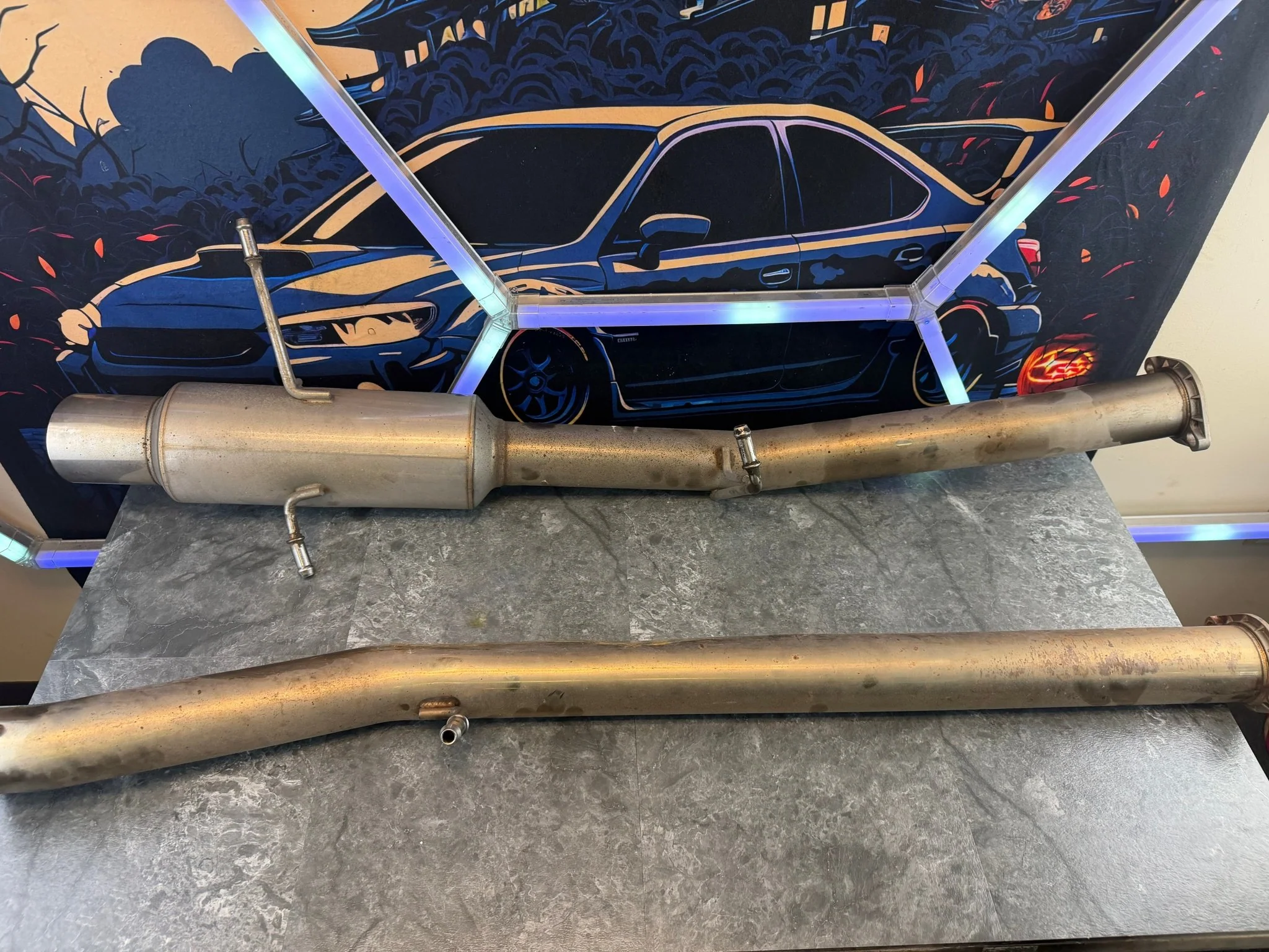 Invidia N1 race cat back exhaust 2004-2007 Subaru STi & 2002-2007 wrx SS tip 3” - Image 4