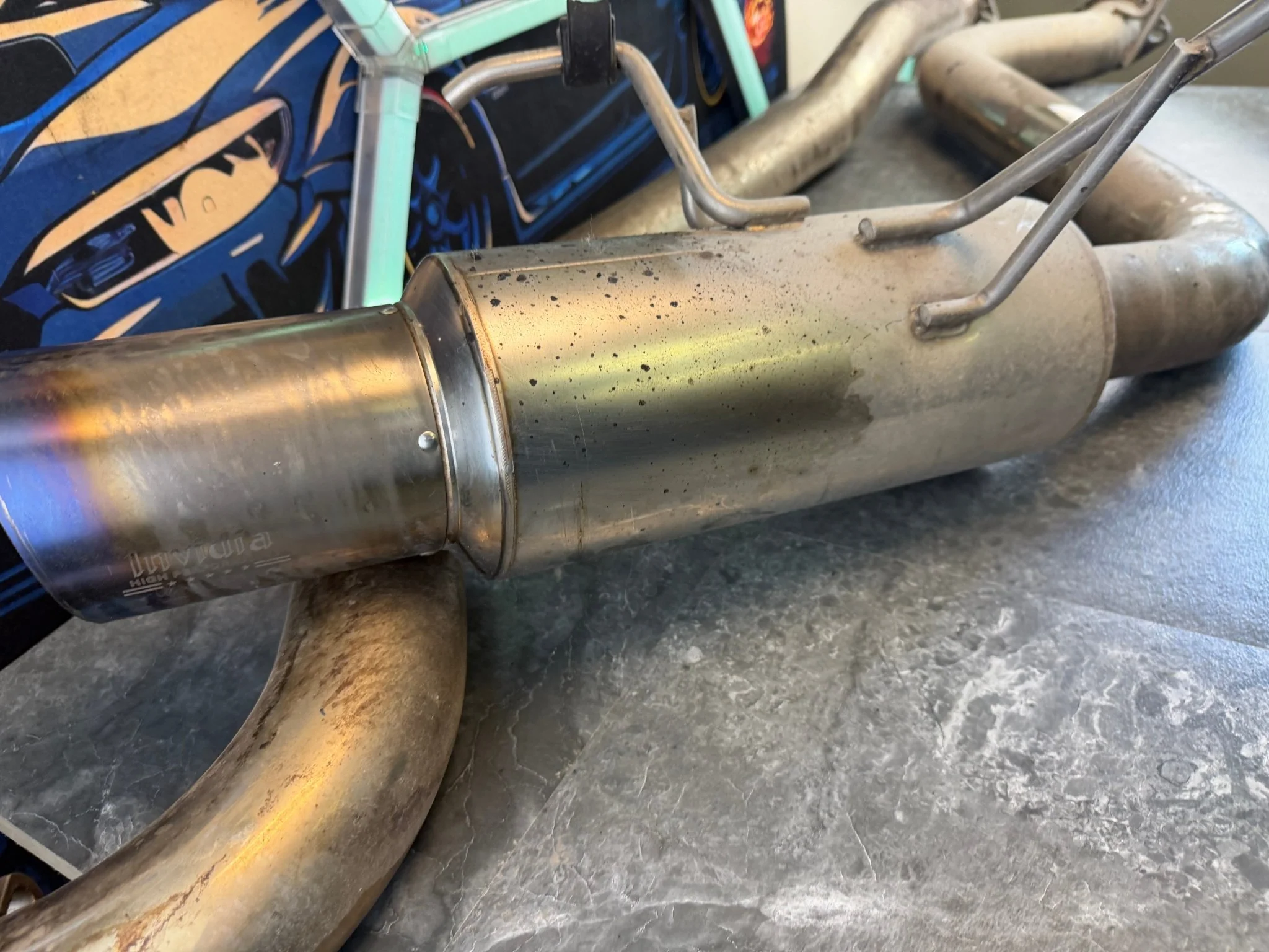Invidia N1 race cbe catback exhaust system ti tip 08-14 wrx sedan 11-14 STi Sedan - Image 6