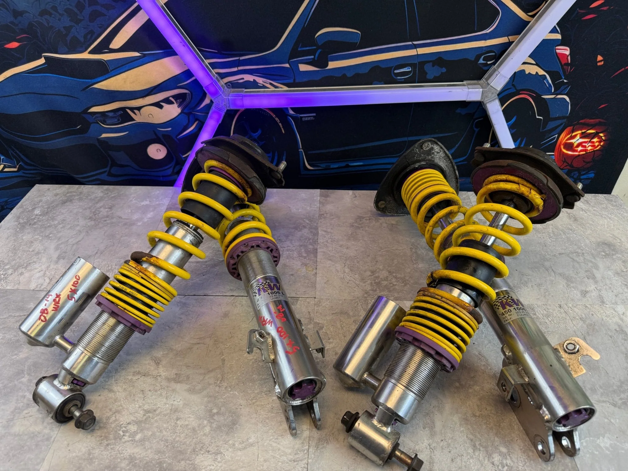 KW Coilover Suspension Subaru WRX 2008-2014 08-14 V3 Variant 3 5x100 Adjustable - Image 9