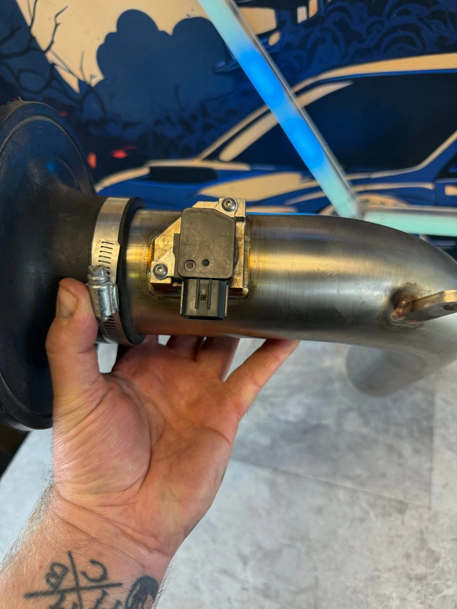 2015-2021 Subaru STi MAP Performance OEM Raw Ss Intake Ej257 Filter & Denso MAF Sensor - Image 4