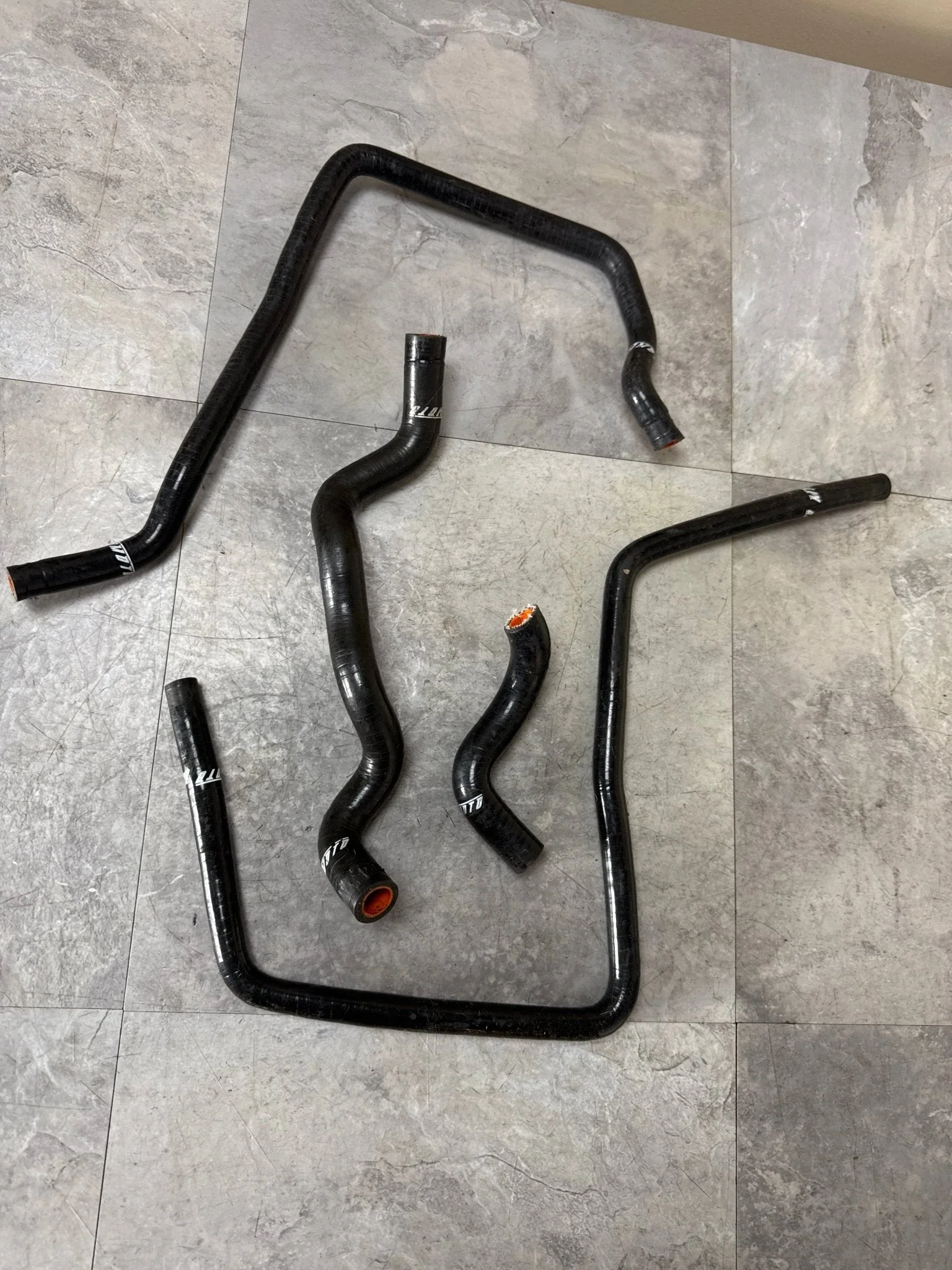 2001-2005 Subaru Impreza WRX Black Mishimoto Incomplete Silicone Ancillary Hose Kit (4/7) G3