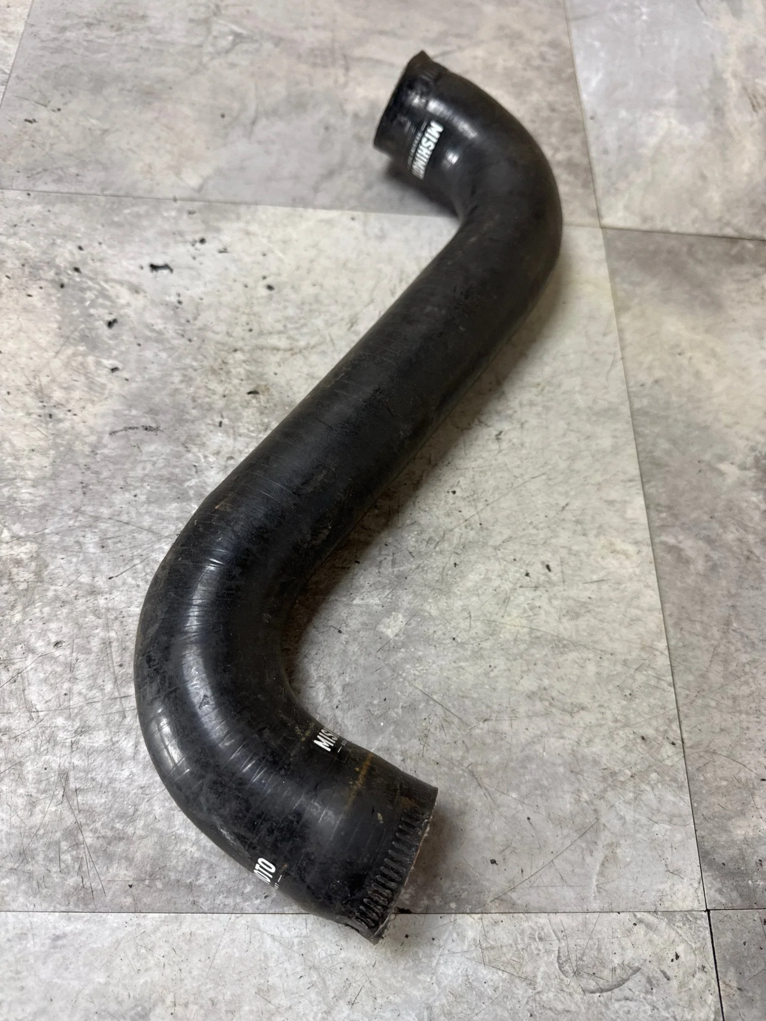 2002-2007 Subaru WRX STi Mishimoto Upper Radiator Hose Black G4