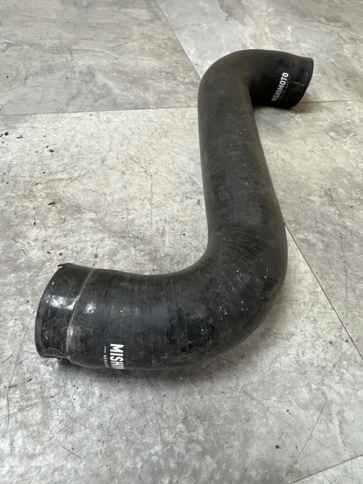 2002-2007 Subaru WRX STi Mishimoto Upper Radiator Hose Black G4 - Image 2