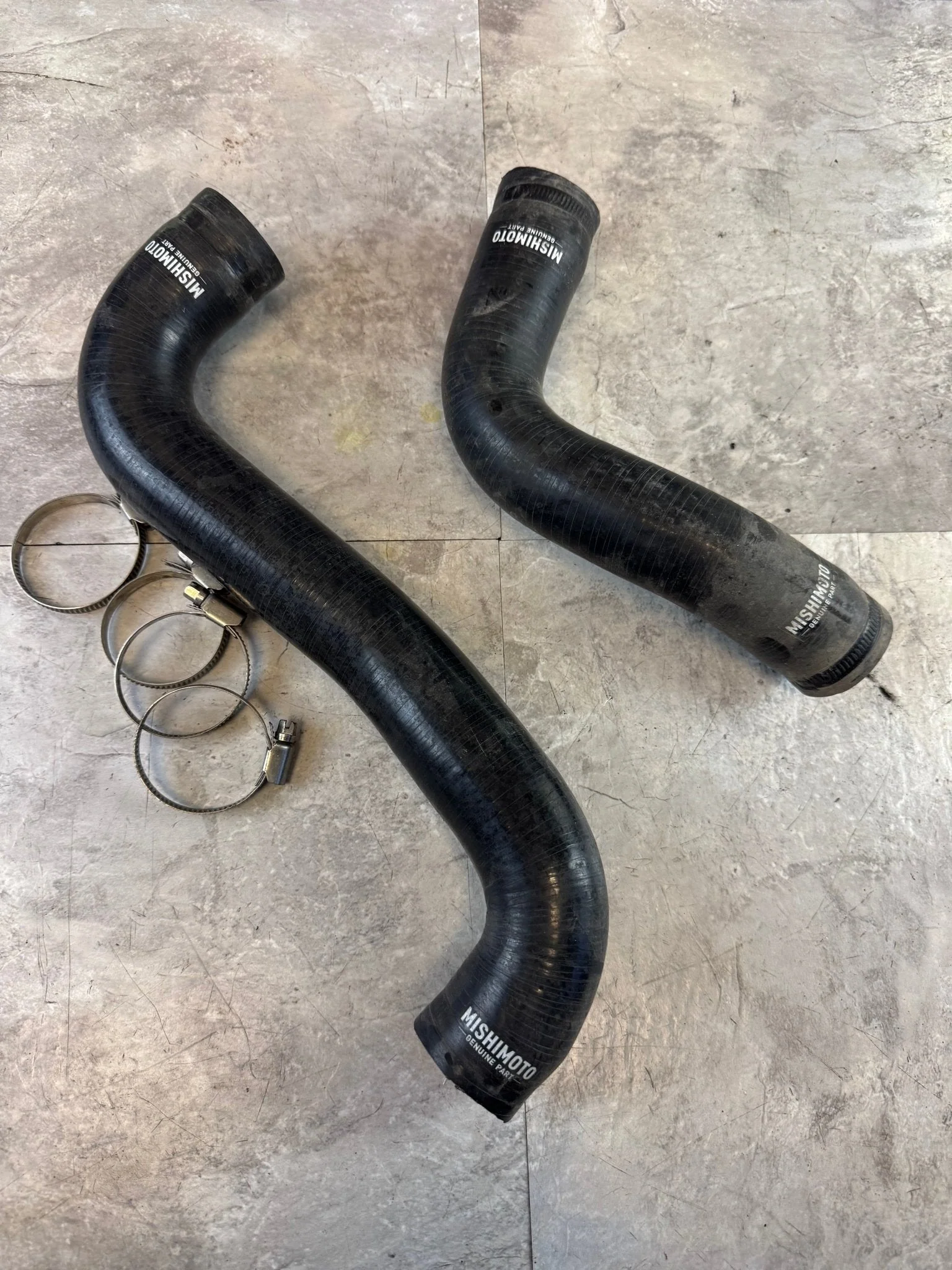 2008-2021 Subaru WRX STi Mishimoto Silicone Upper And Lower Radiator Hoses Clamps Black / E3 - Image 6