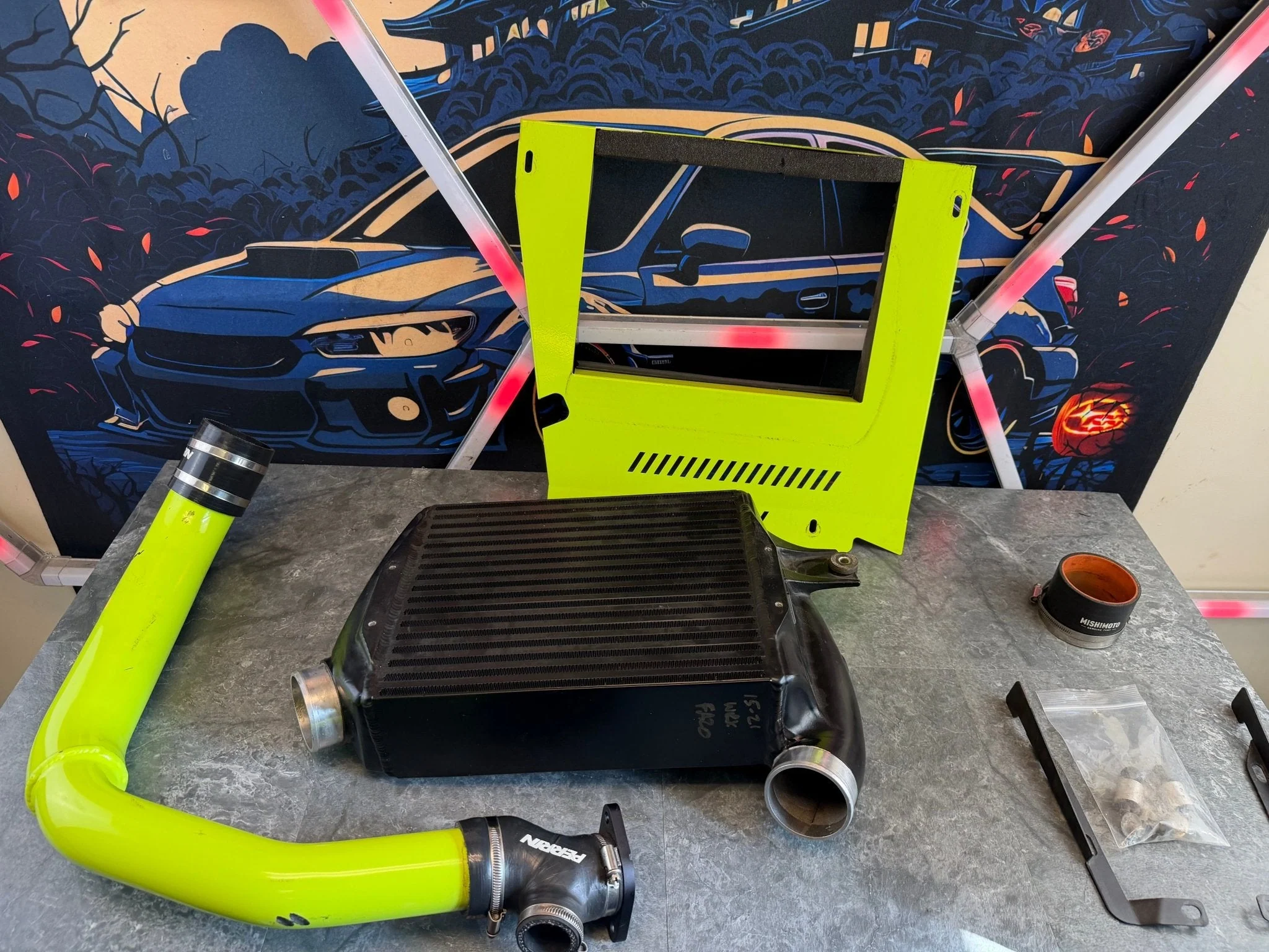 2015-2021 Subaru WRX FA20 Mishimoto TMIC Bundle w/ Perrin Shroud Charge Pipe