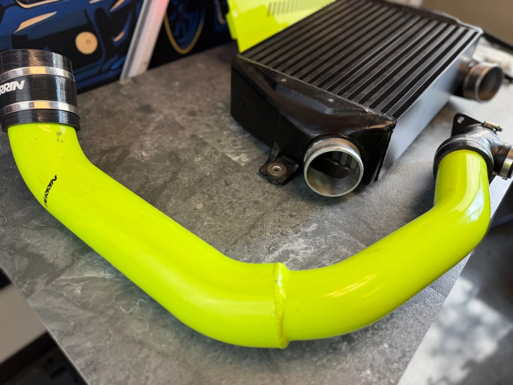 2015-2021 Subaru WRX FA20 Mishimoto TMIC Bundle w/ Perrin Shroud Charge Pipe - Image 4