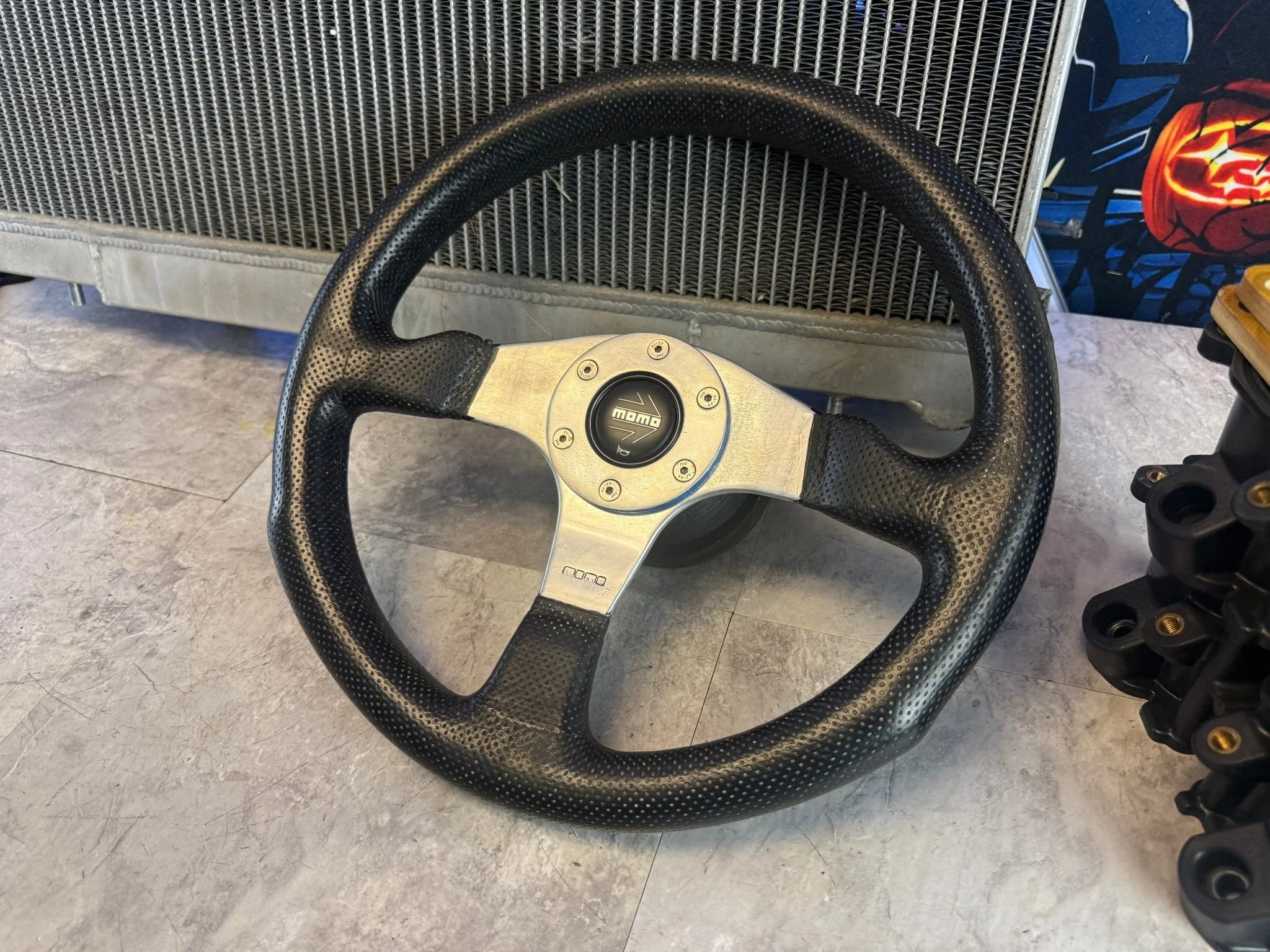 Subaru WRX STi MOMO Italian Italy Leather Aftermarket Steering Wheel & W: Hub Adapter 350 MM - Image 7
