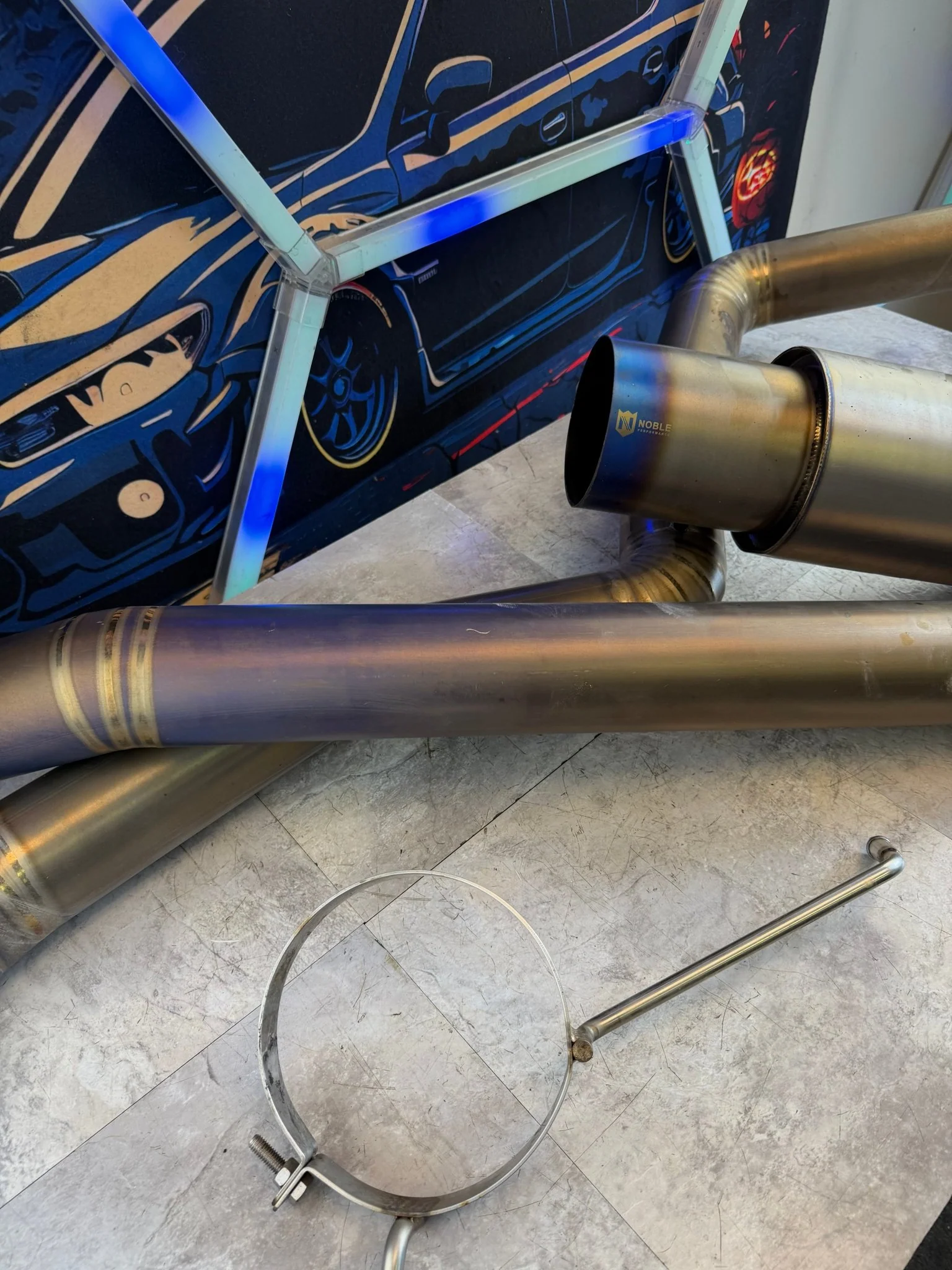 NOBLE full TI titanium catback exhaust system 08-21 Subaru wrx & STi - Image 11