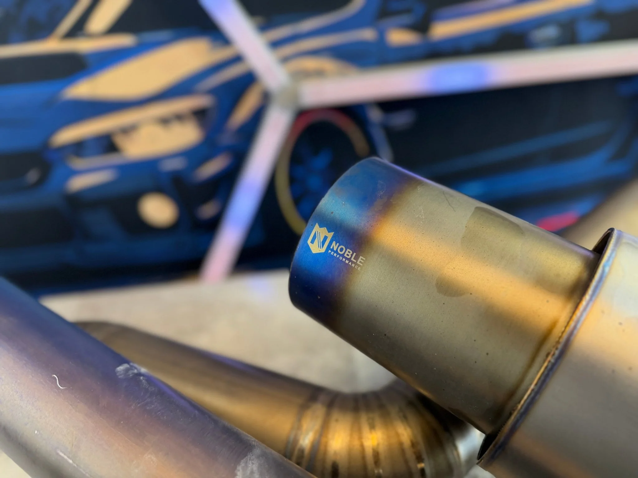 NOBLE full TI titanium catback exhaust system 08-21 Subaru wrx & STi - Image 15