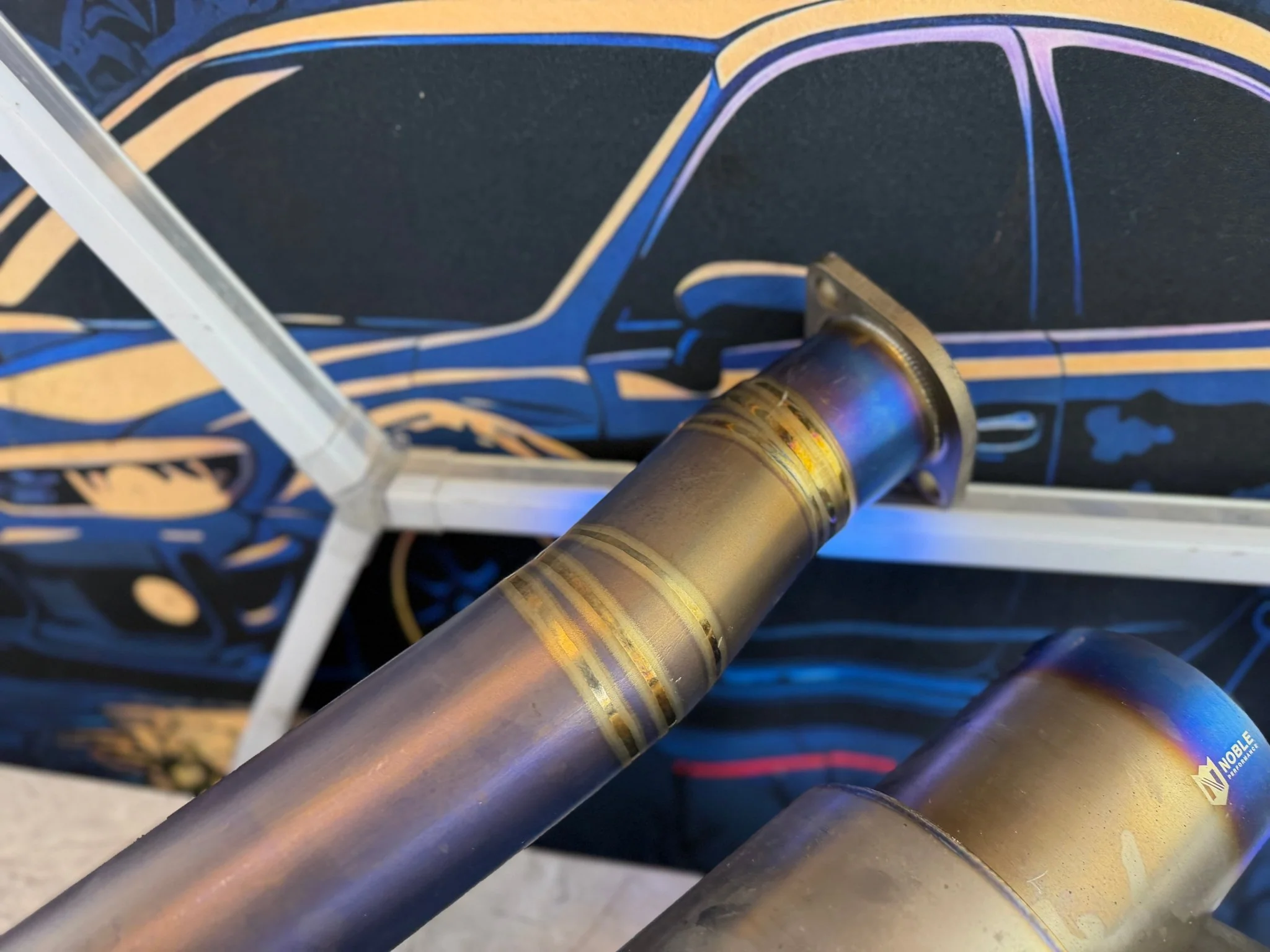 NOBLE full TI titanium catback exhaust system 08-21 Subaru wrx & STi - Image 2