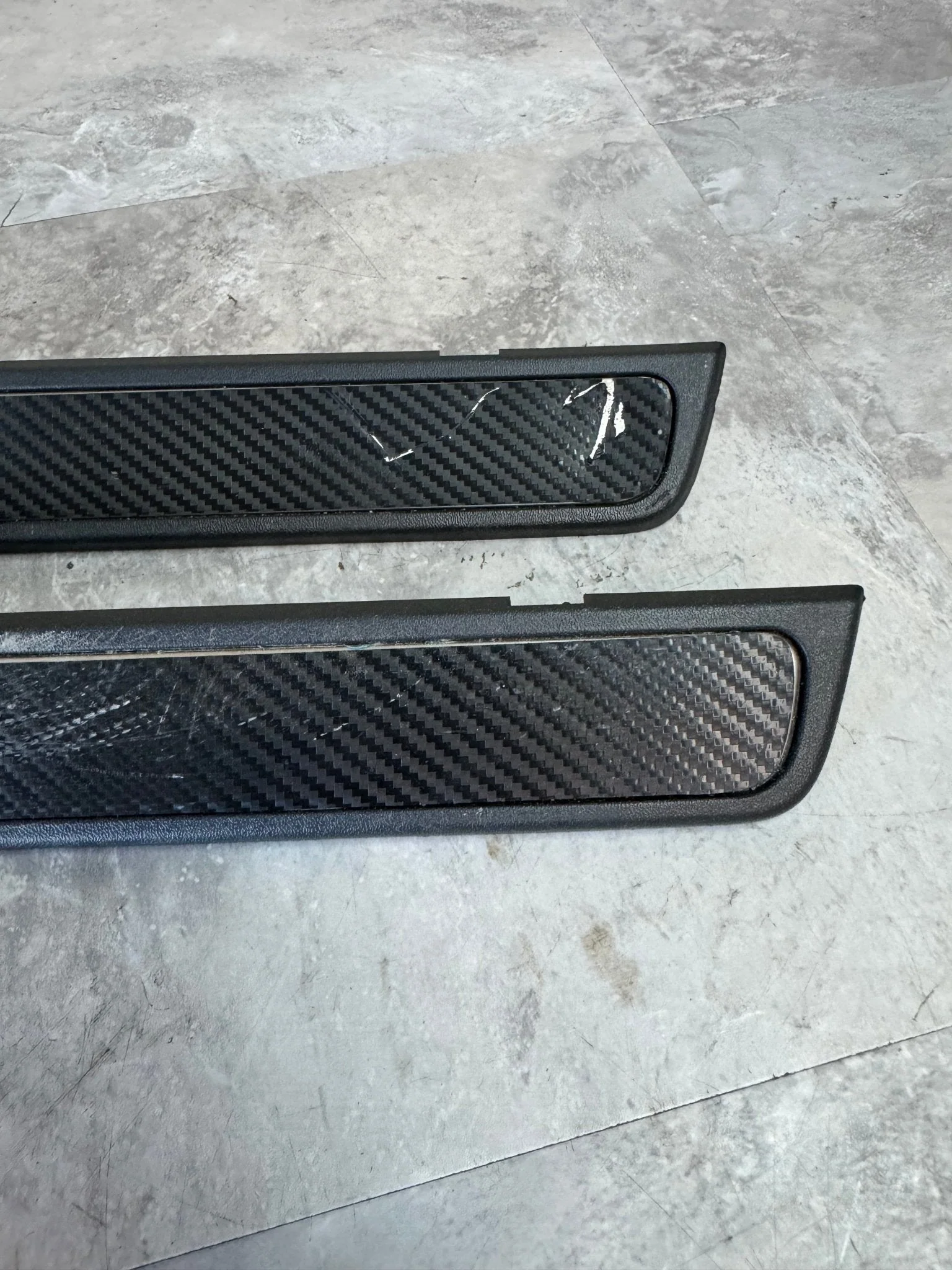 2008-2014 Subaru Impreza WRX STi OEM Door Sill Plate Carbon Fiber Wrap L2 - Image 4