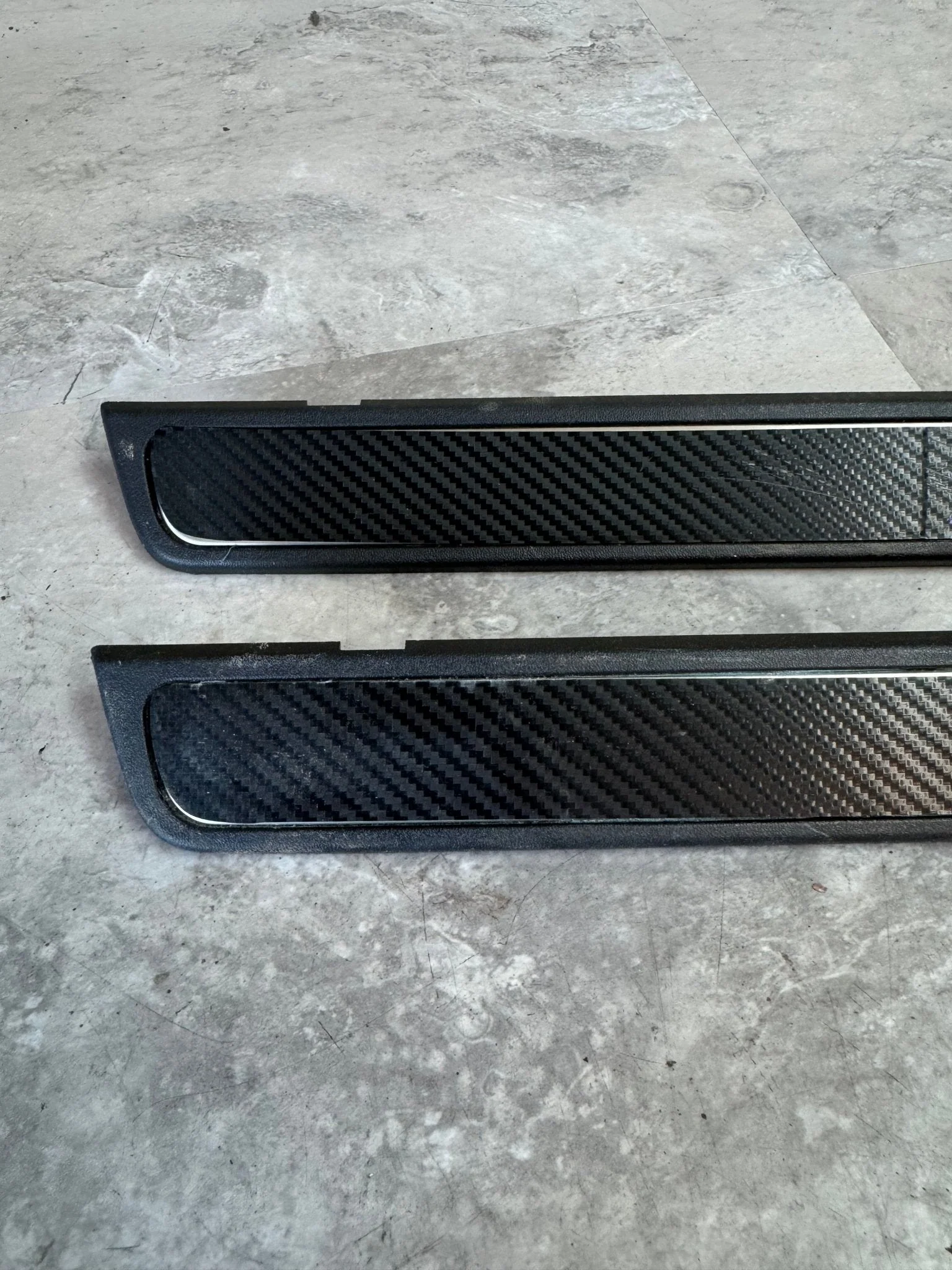 2008-2014 Subaru Impreza WRX STi OEM Door Sill Plate Carbon Fiber Wrap L2 - Image 5
