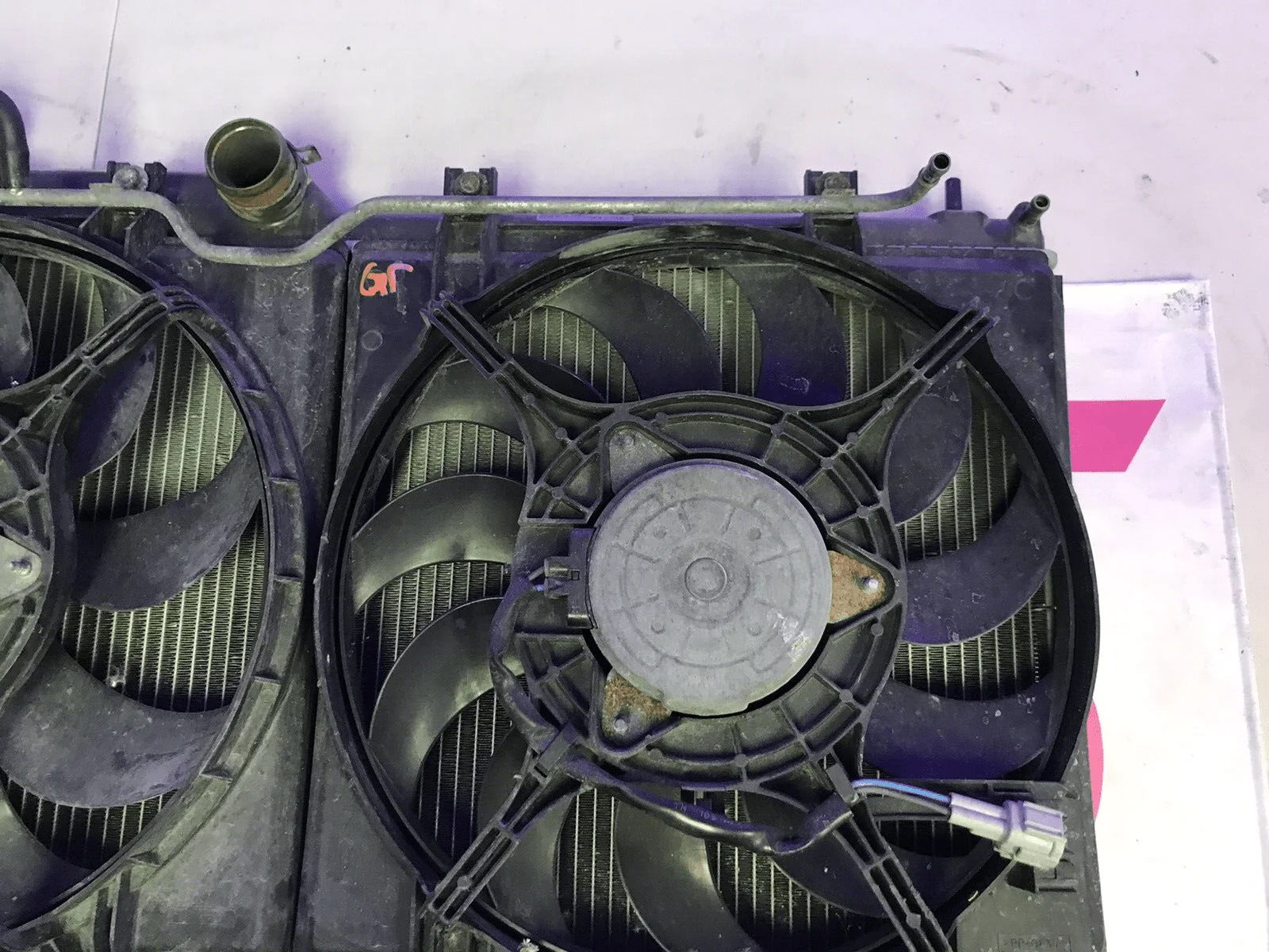 2008-2014 Subaru Impreza WRX STi OEM Radiator Cooling Assy Fans Shroud - Image 8