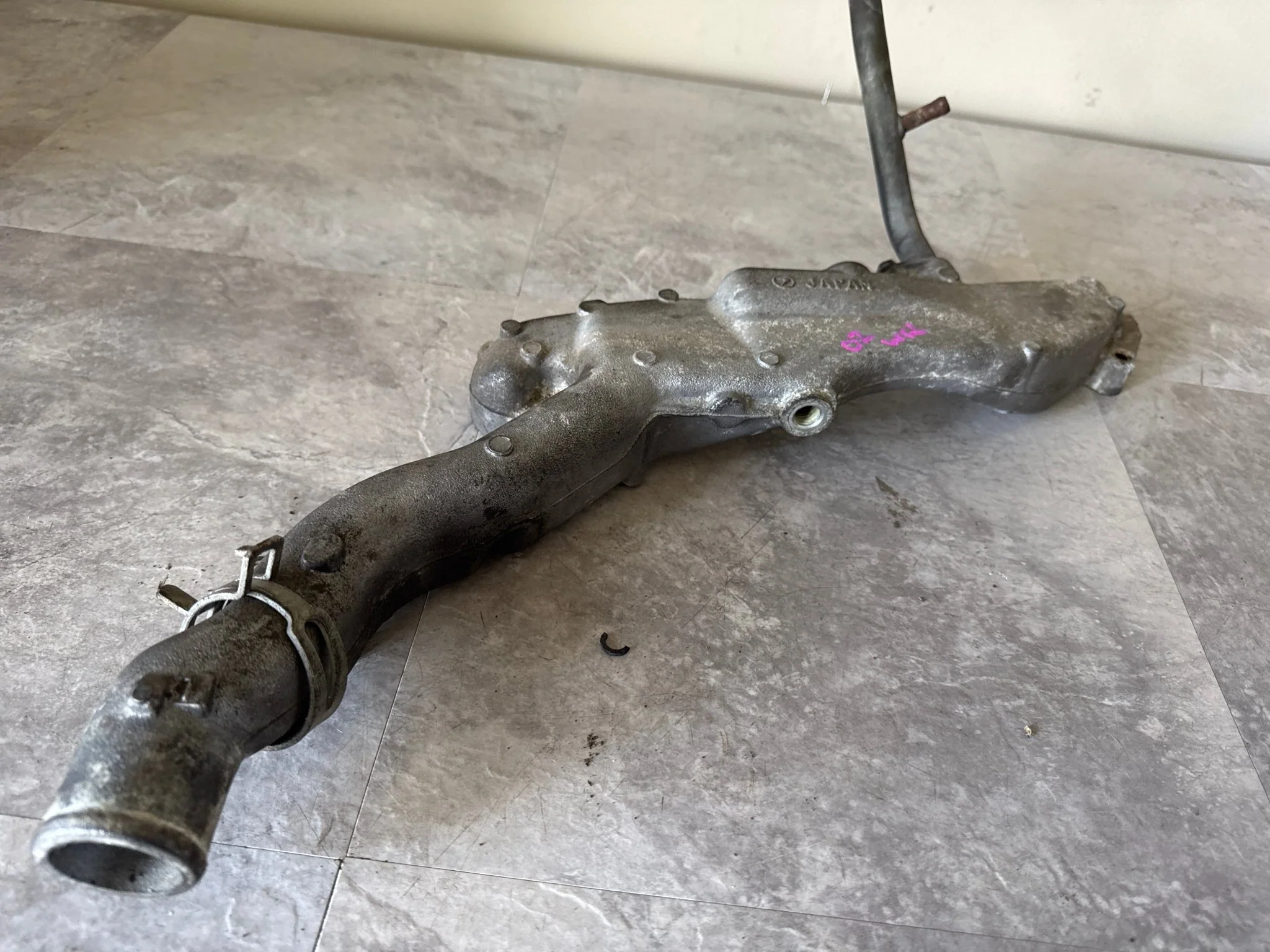 2002-2003 Subaru WRX STi Engine OEM Coolant Crossover Assembly (02 WRX L3