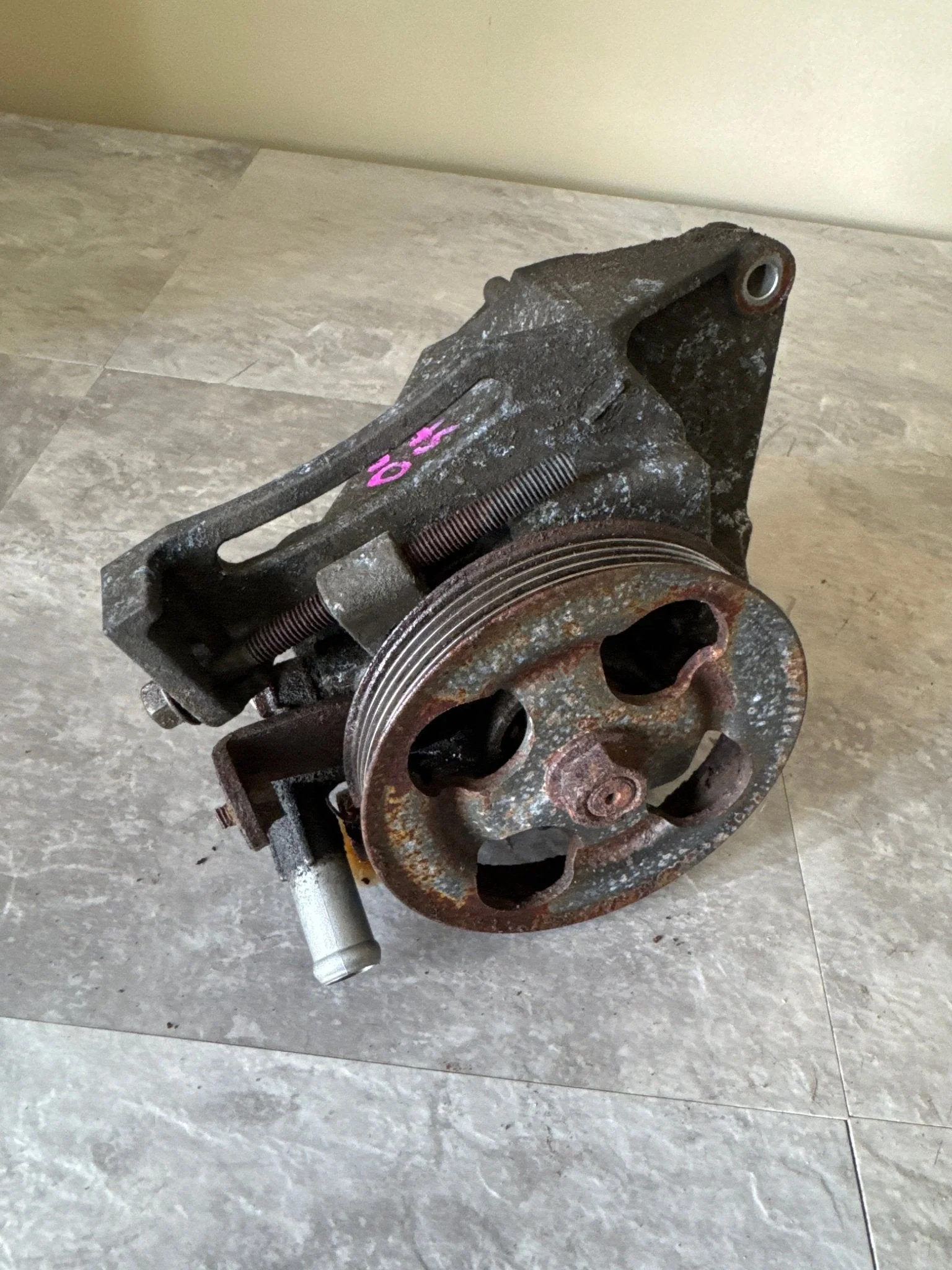 2004-2007 Subaru Impreza WRX STi OEM Power Steering Pump Mount (04 STi L5