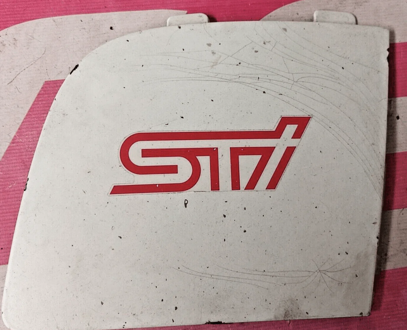 2006-2007 Subaru Impreza WRX STi OEM White Fog Light Cover Trim E2 - Image 4