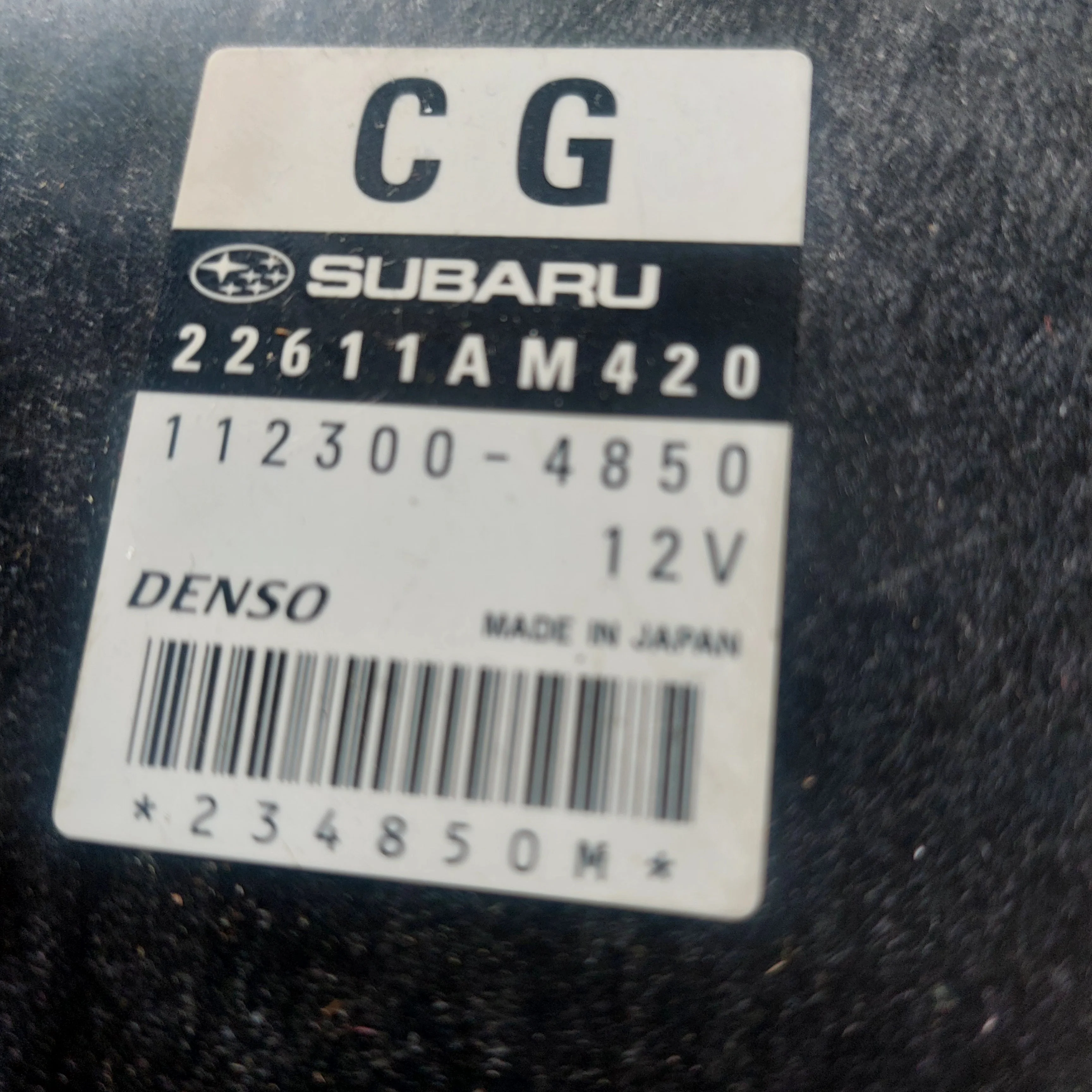 2007 Subaru Impreza WRX Engine OEM Control Module Unit - Image 2