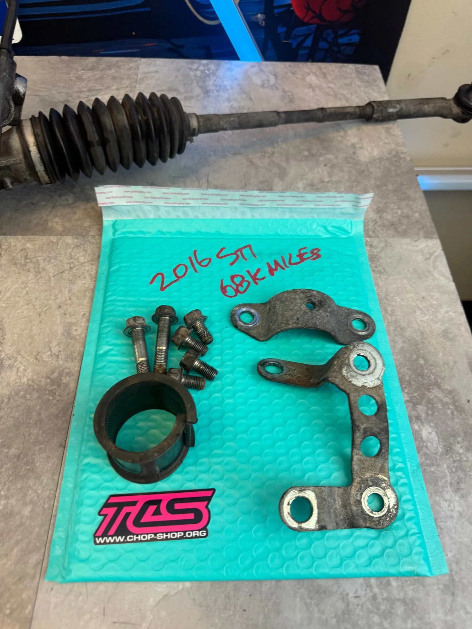 OEM 2015-2021 Subaru STi steering rack assembly complete wrx swap quick ratio - Image 3