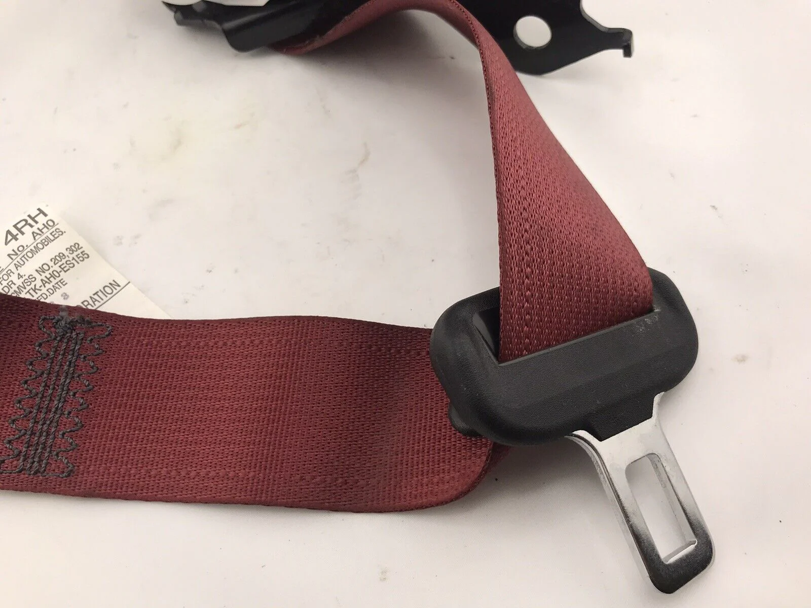 2015-2021 Subaru WRX STi Passenger OEM Rear Right Seatbelt Assembly Red - Image 4