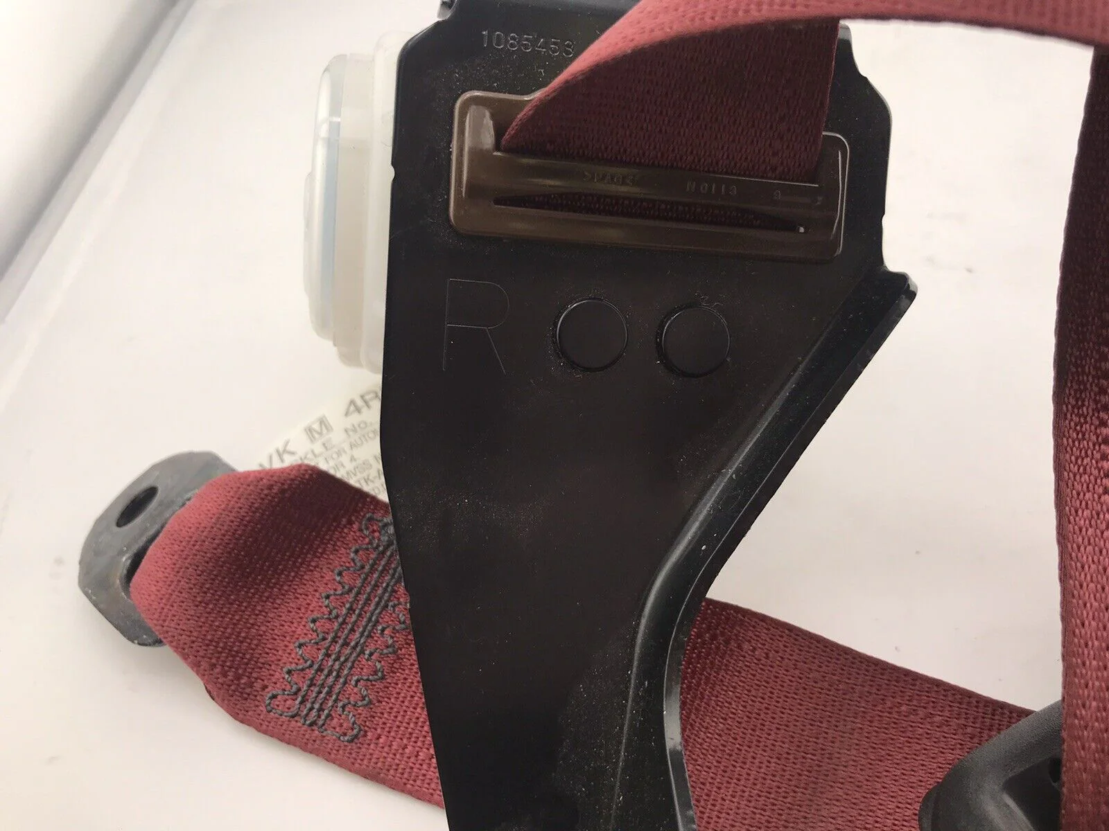 2015-2021 Subaru WRX STi Passenger OEM Rear Right Seatbelt Assembly Red - Image 6