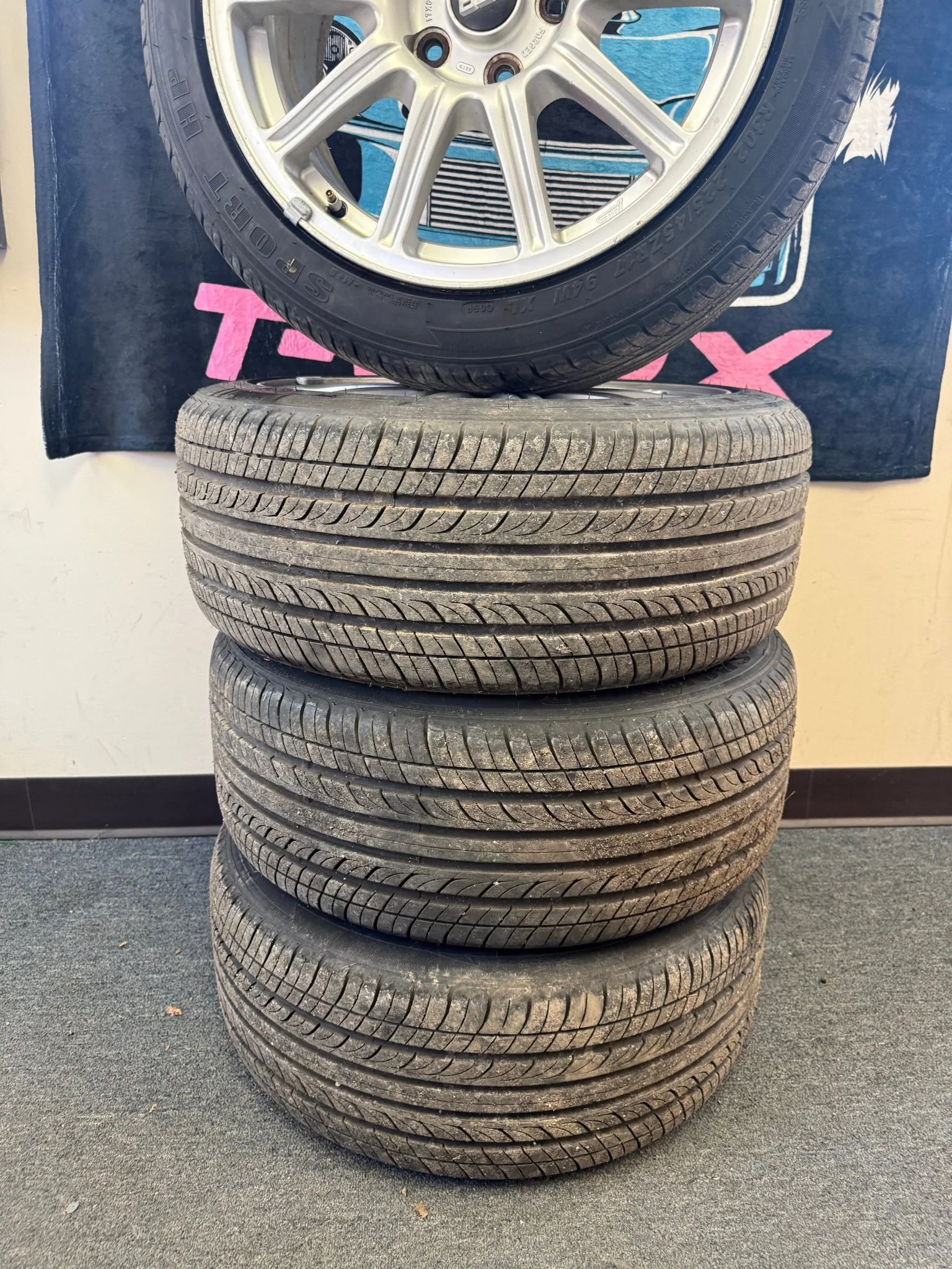 OEM BBS Subaru STi wheels forged 5x114 2005-2007 clear brembos WRX SWAP & center caps - Image 17