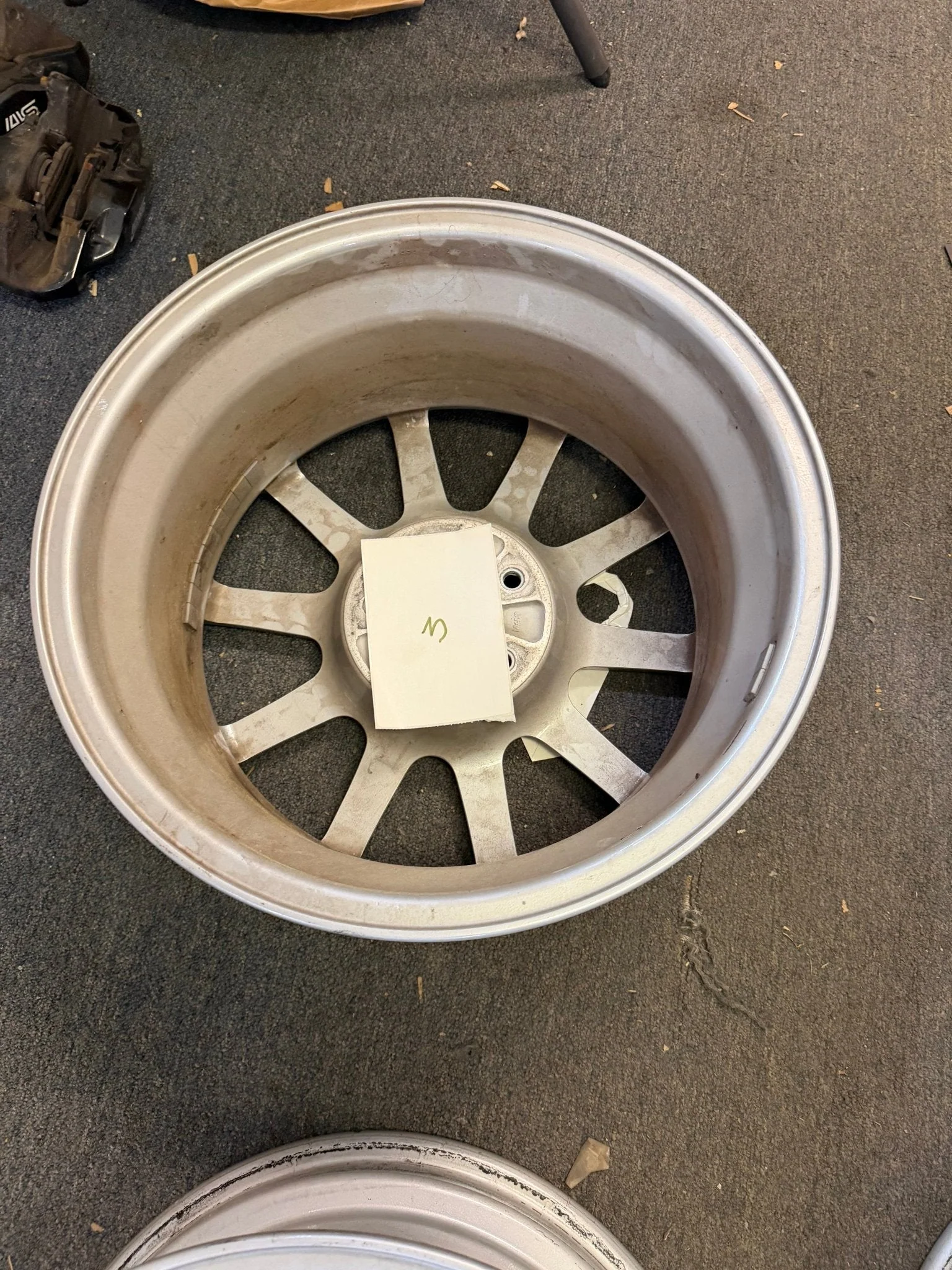 OEM BBS Subaru STi Wheels Forged 5x114 2005-2007 WRX SWAP w/ Center Caps +53 - Image 9