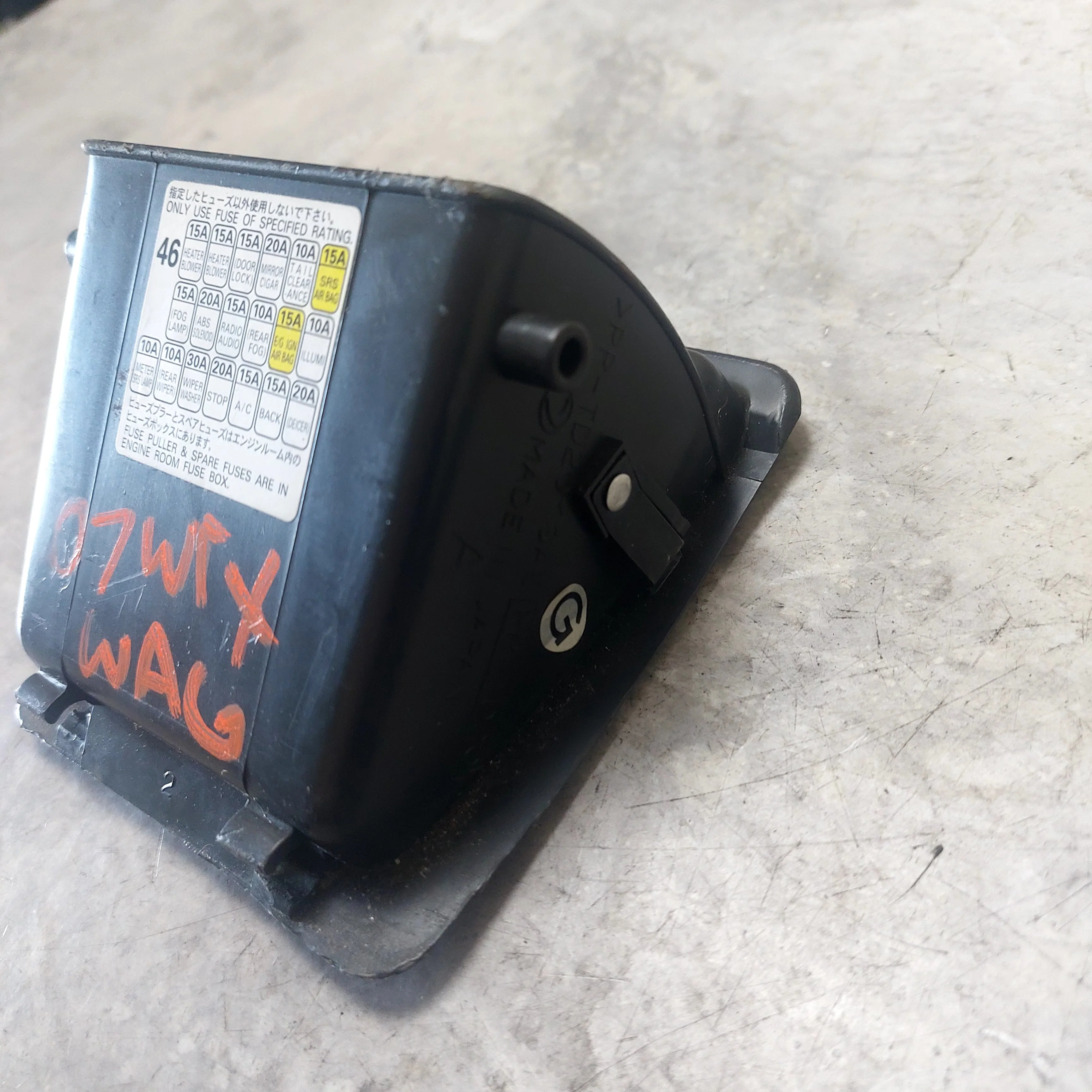 2002-2007 Subaru Impreza Dash Fuse OEM MAP Cover Storage Pocket Tray - Image 6