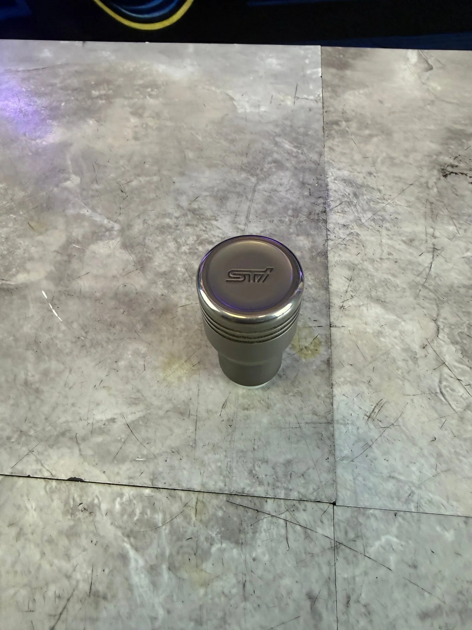 Oem optional shift KNOB 5 speed titanium w/ adapter Subaru wrx Impreza Forester legacy “ STi “ style - Image 4