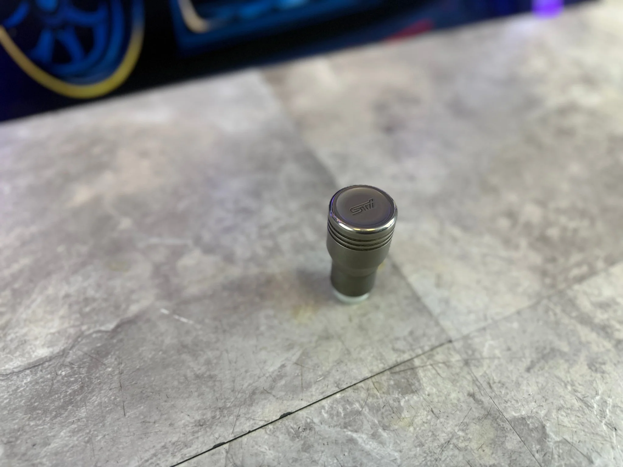 Oem optional shift KNOB 5 speed titanium w/ adapter Subaru wrx Impreza Forester legacy “ STi “ style - Image 5