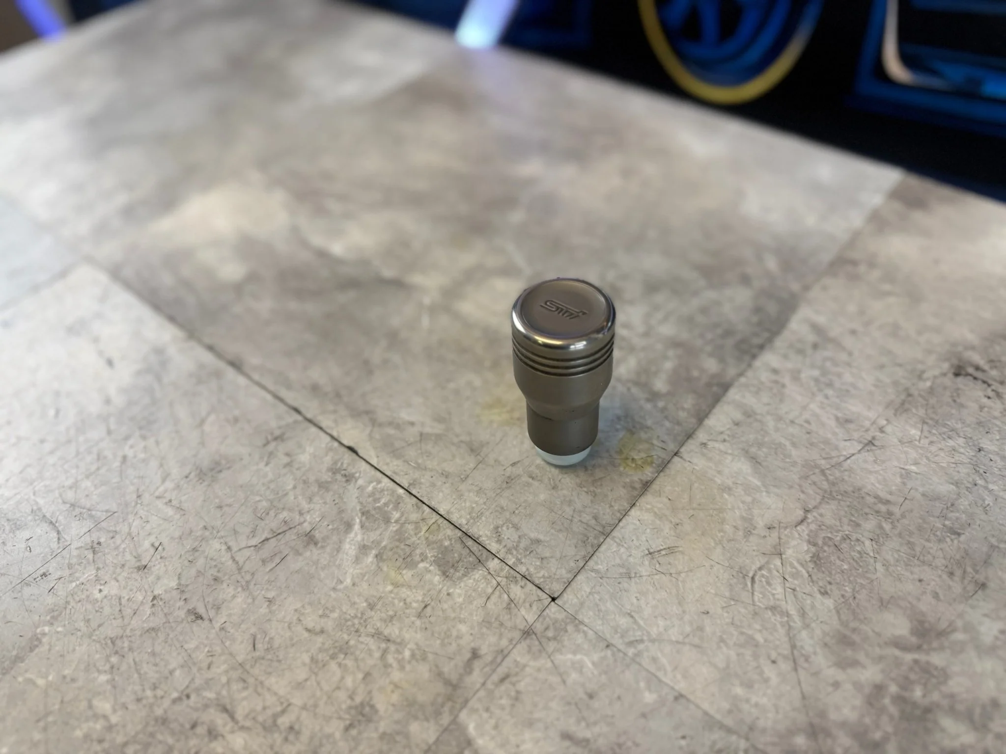 Oem optional shift KNOB 5 speed titanium w/ adapter Subaru wrx Impreza Forester legacy “ STi “ style - Image 6