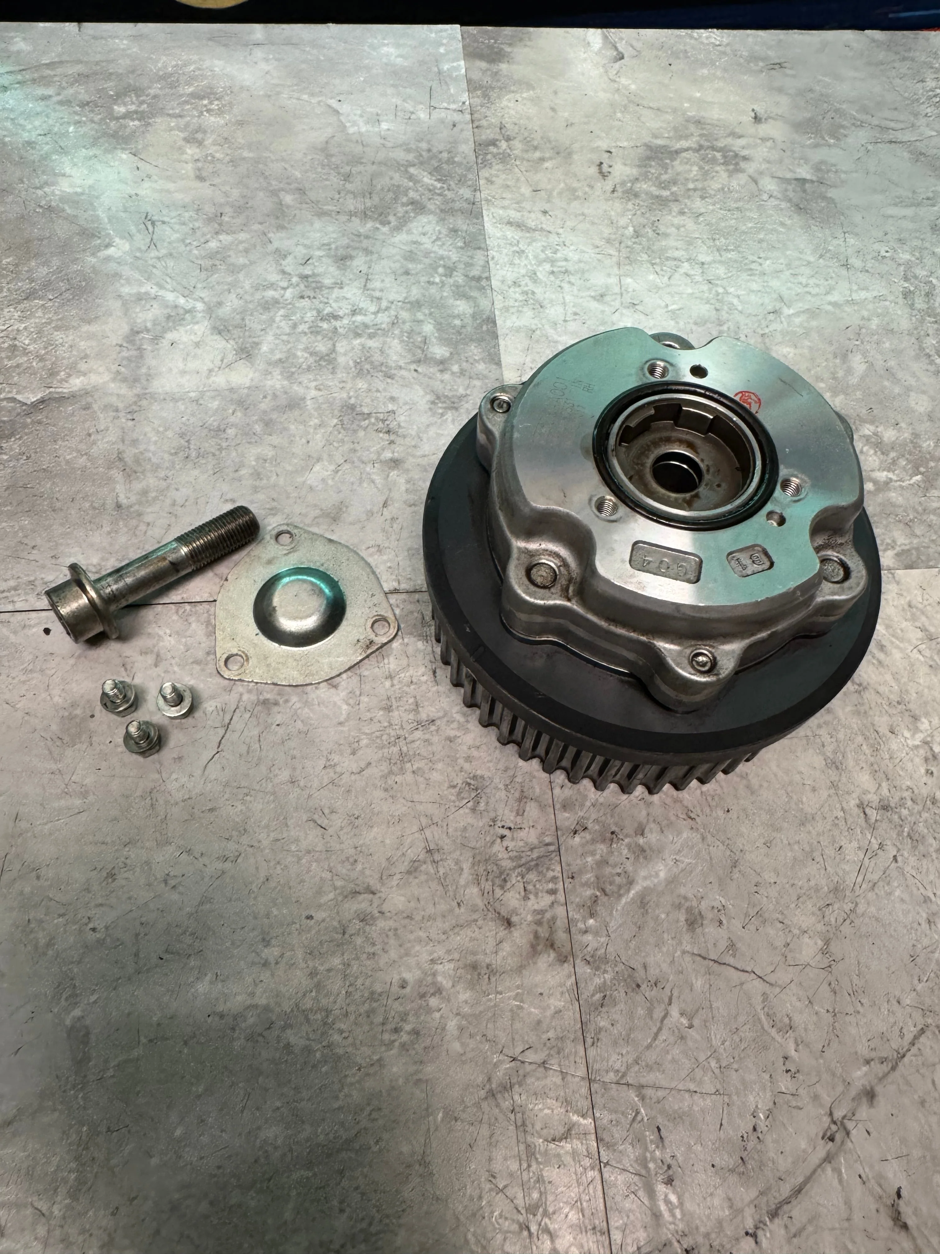2004-2021 Subaru WRX STi Intake OEM Right RH Intake Cam Gear Cover And Bolt - Image 2