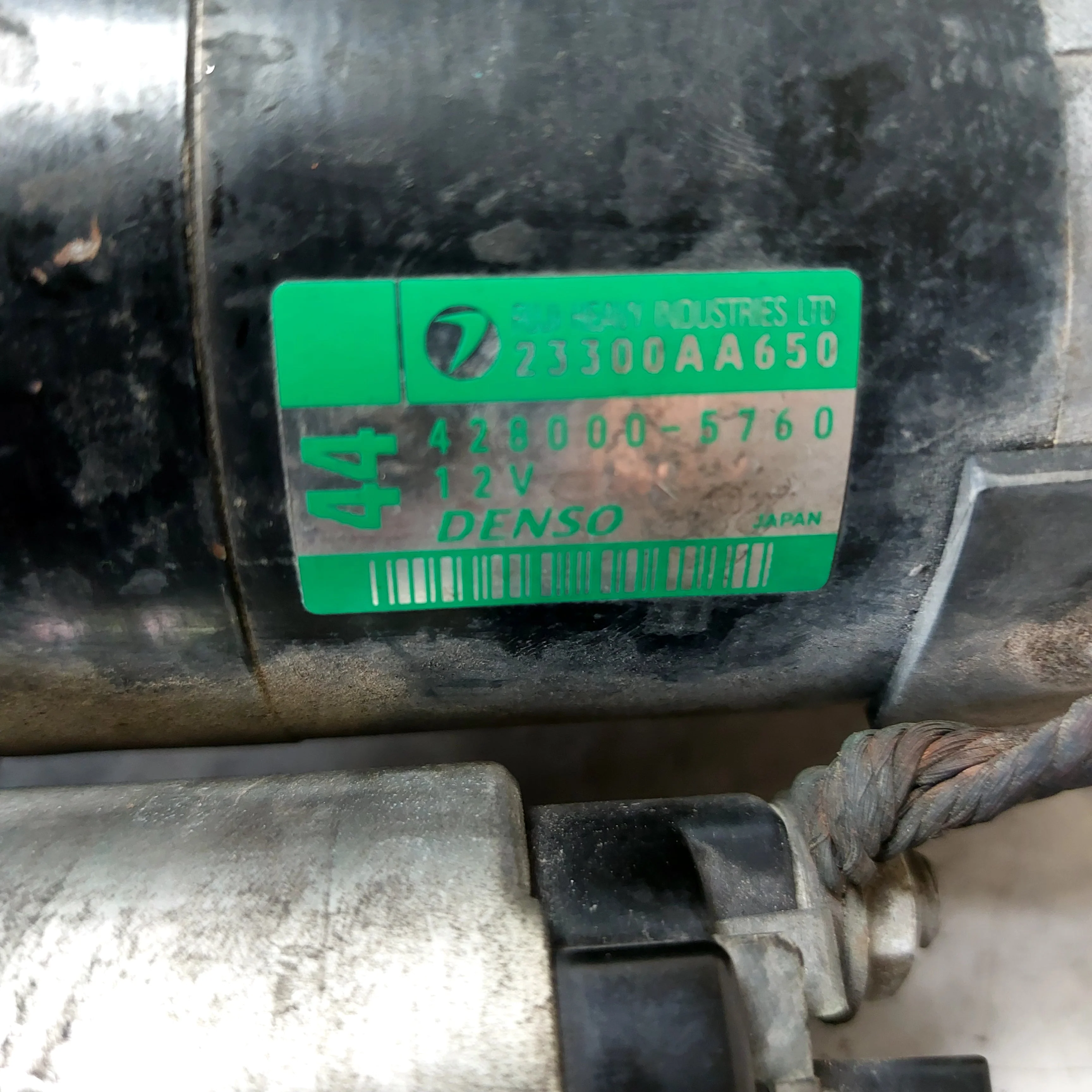 2008-2021 Subaru STi Starter Motor OEM Assembly - Image 2