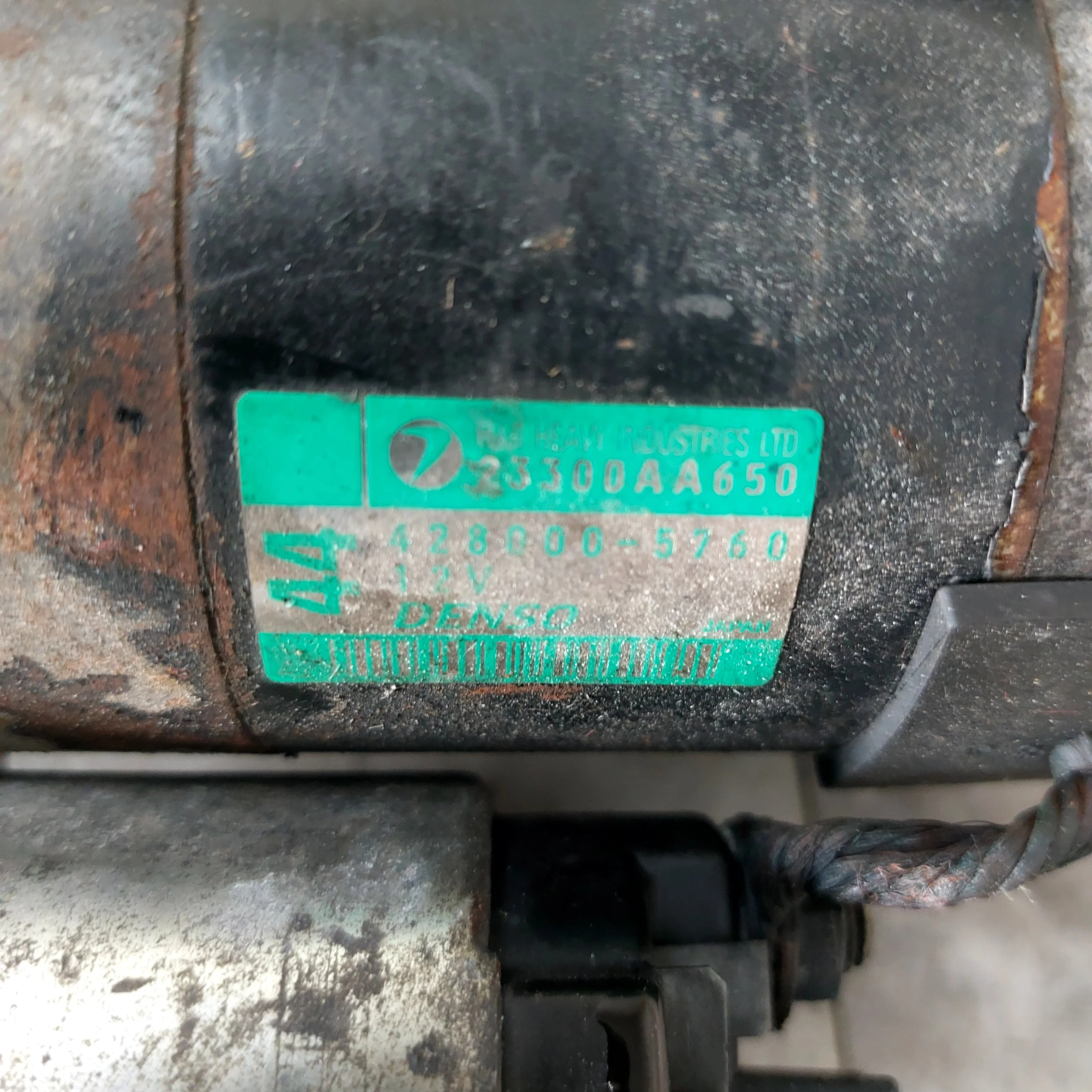2008-2021 Subaru STi Starter Motor OEM Assembly - Image 2