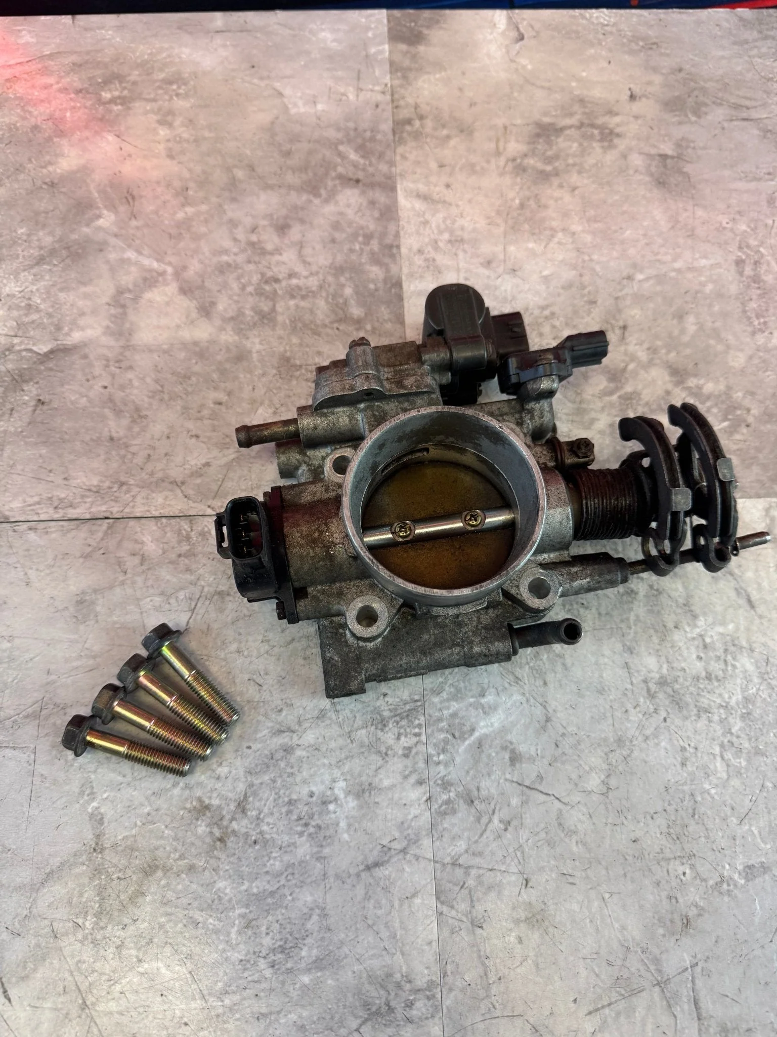 2002-2005 Subaru Impreza WRX Drive OEM By Cable Throttle Body Bolts