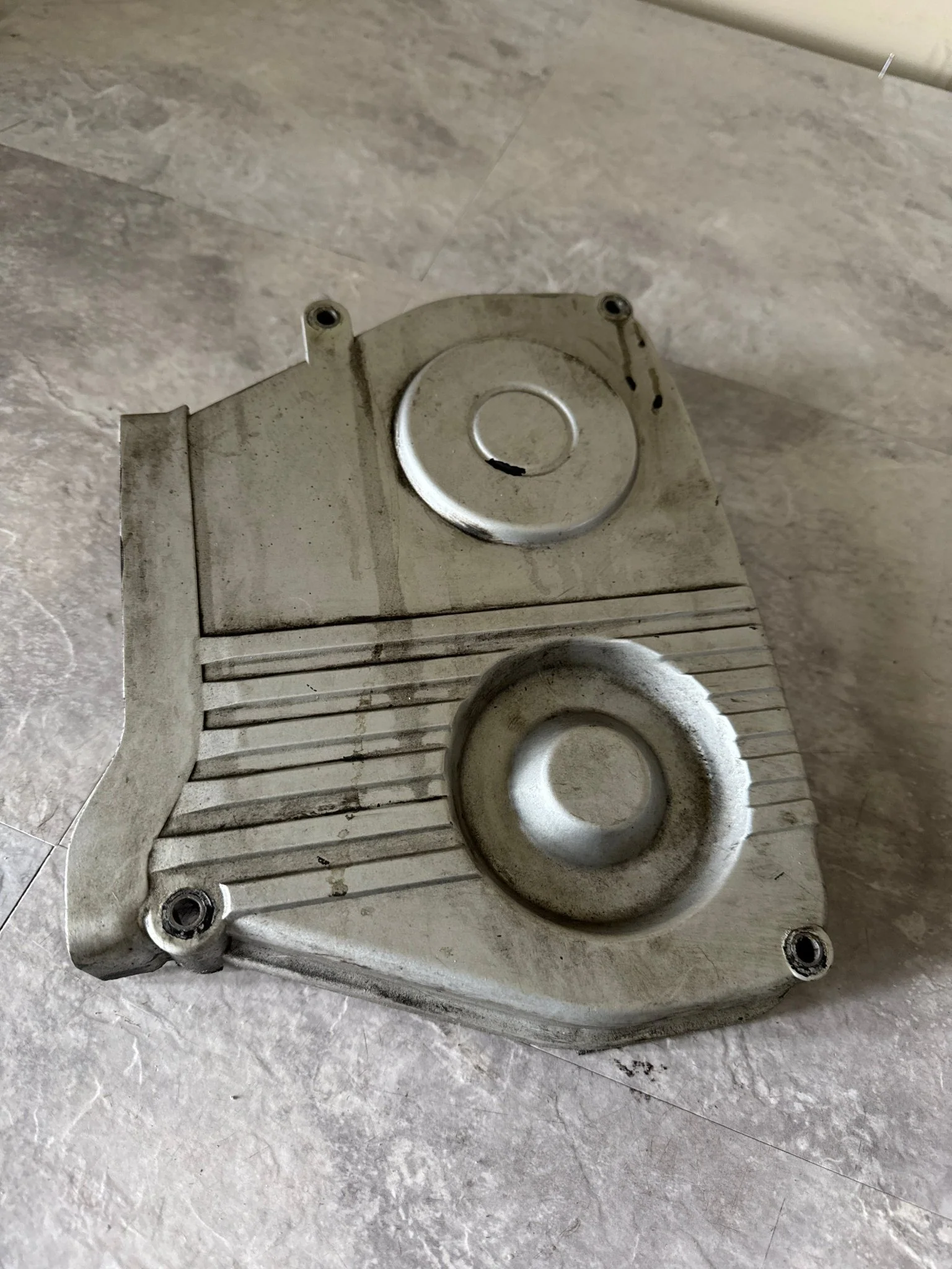 2002-2014 Subaru Impreza WRX STi OEM Timing Belt Cover LH (painted Silver)