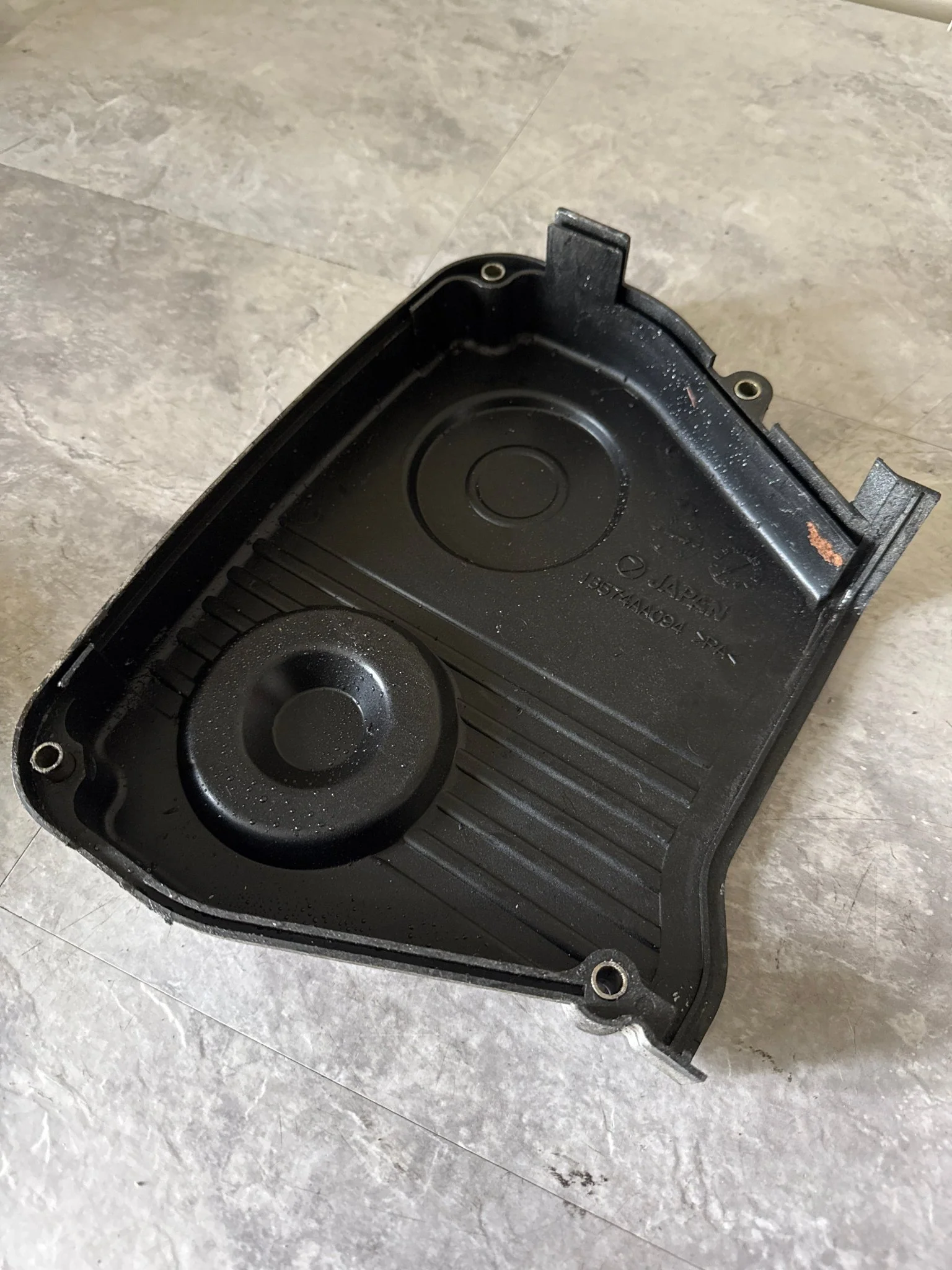 2002-2014 Subaru Impreza WRX STi OEM Timing Belt Cover LH (painted Silver) - Image 2