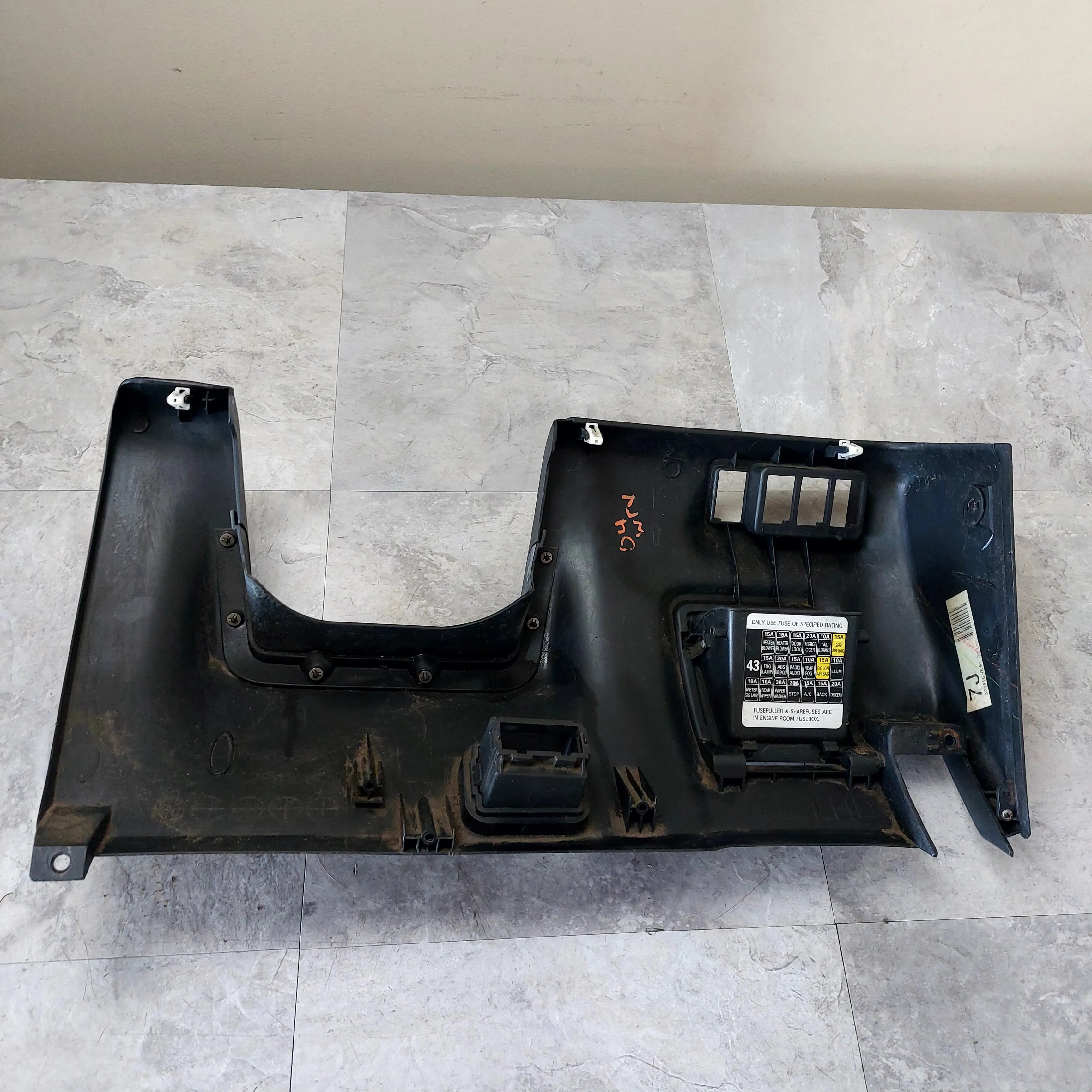 2002-2007 Subaru Impreza WRX STi OEM Under Dash Steering Wheel Kick Trim J2 - Image 6
