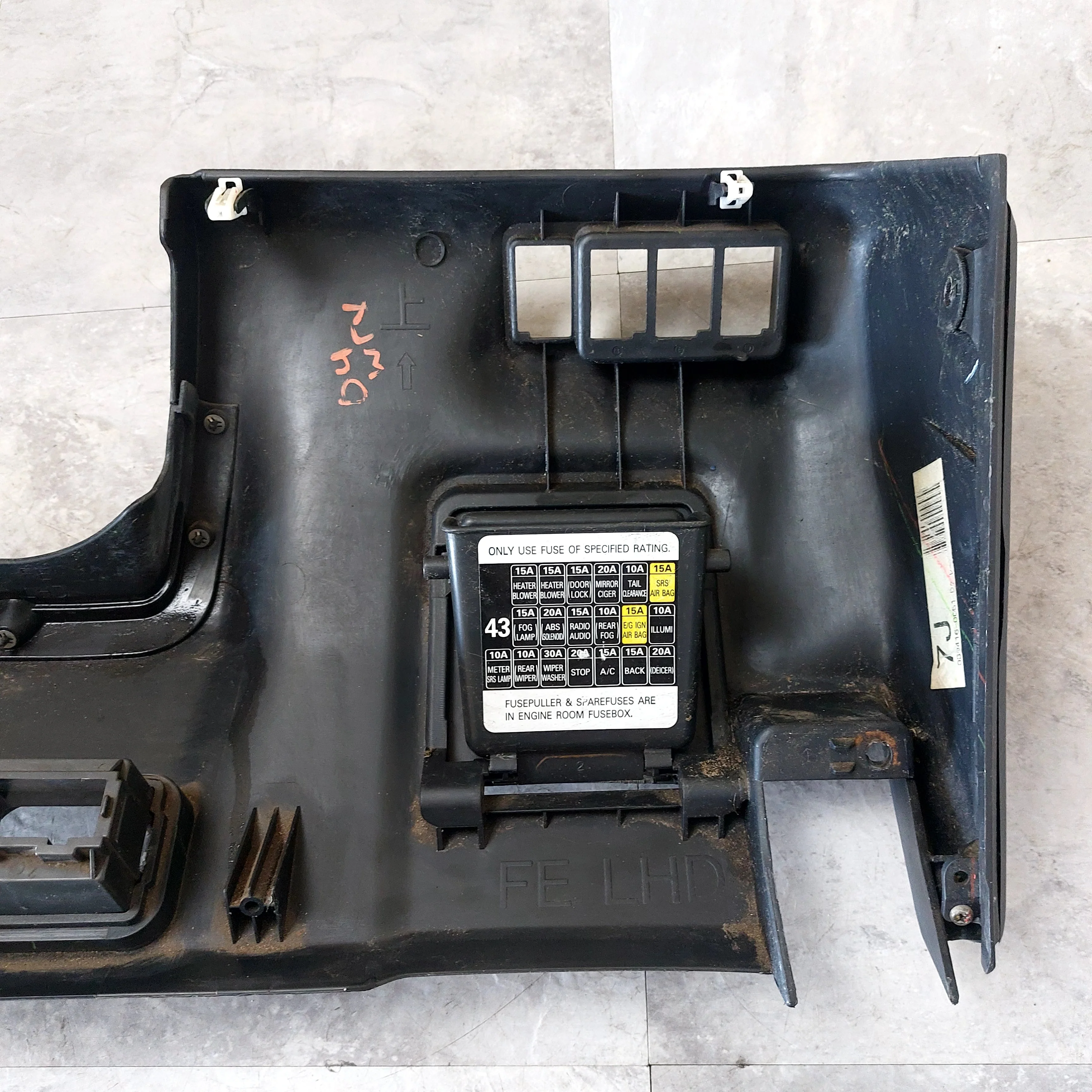 2002-2007 Subaru Impreza WRX STi OEM Under Dash Steering Wheel Kick Trim J2 - Image 7