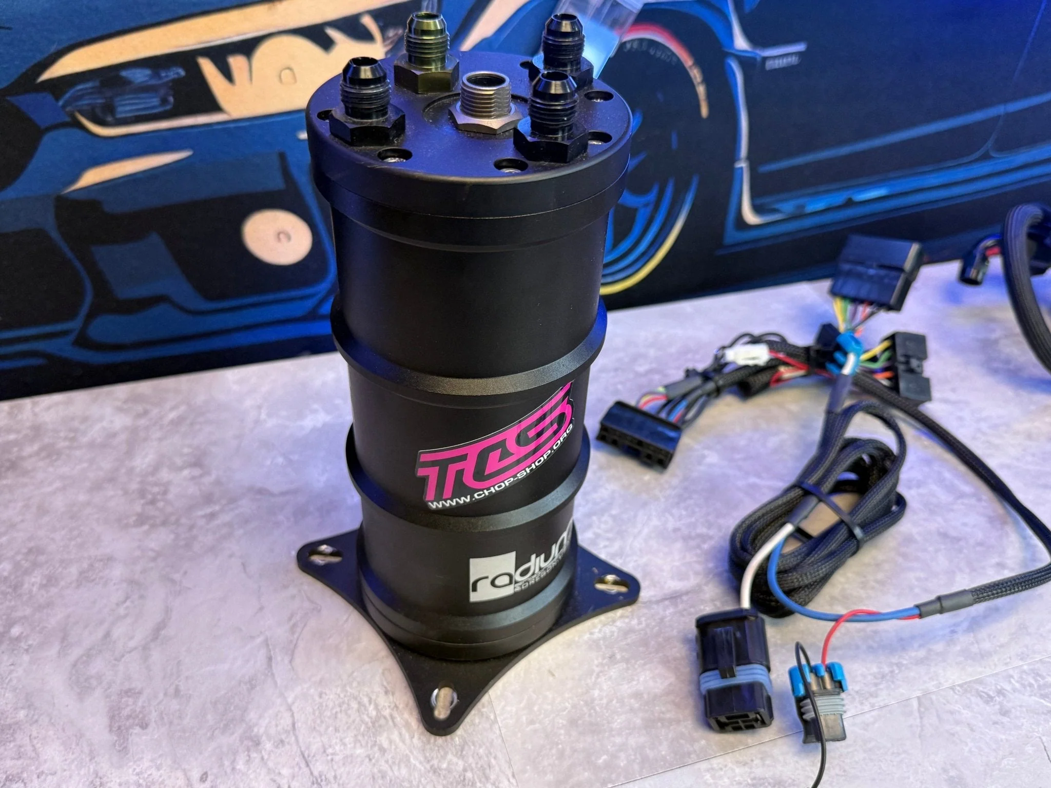2015-2021 Subaru STi Radium Surge Tank AEM 340 Pump & I Wire Kit