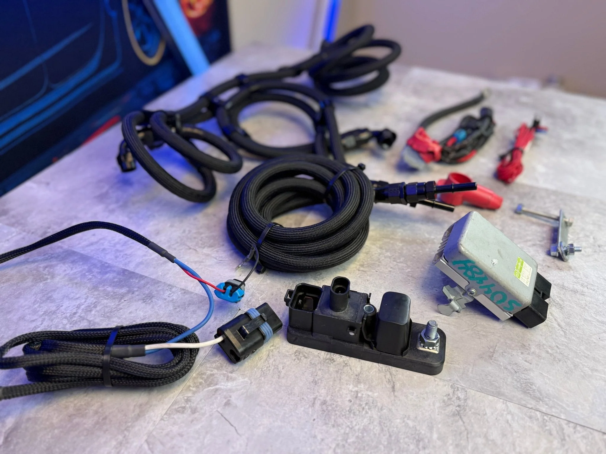 2015-2021 Subaru STi Radium Surge Tank AEM 340 Pump & I Wire Kit - Image 10
