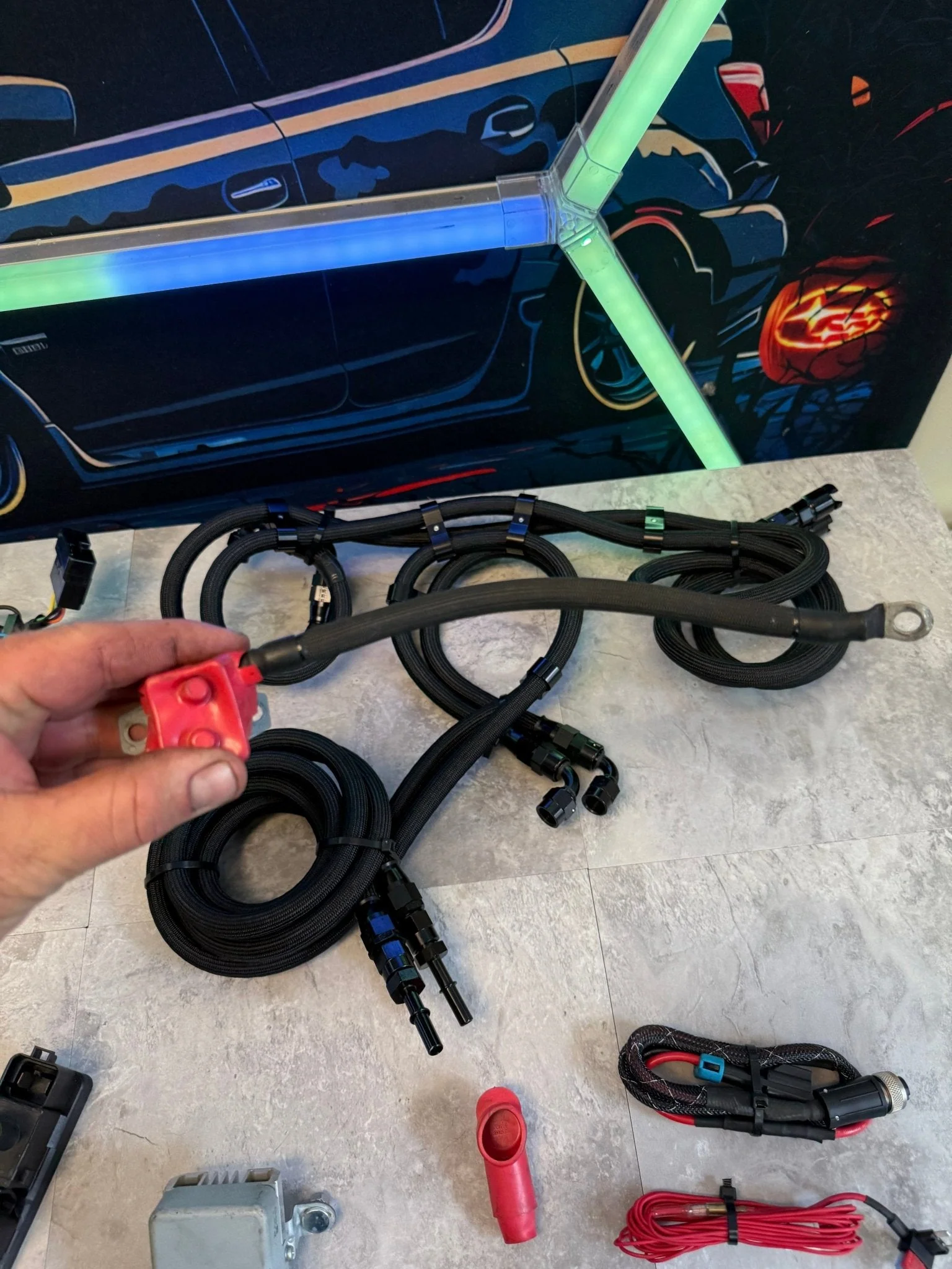 2015-2021 Subaru STi Radium Surge Tank AEM 340 Pump & I Wire Kit - Image 4