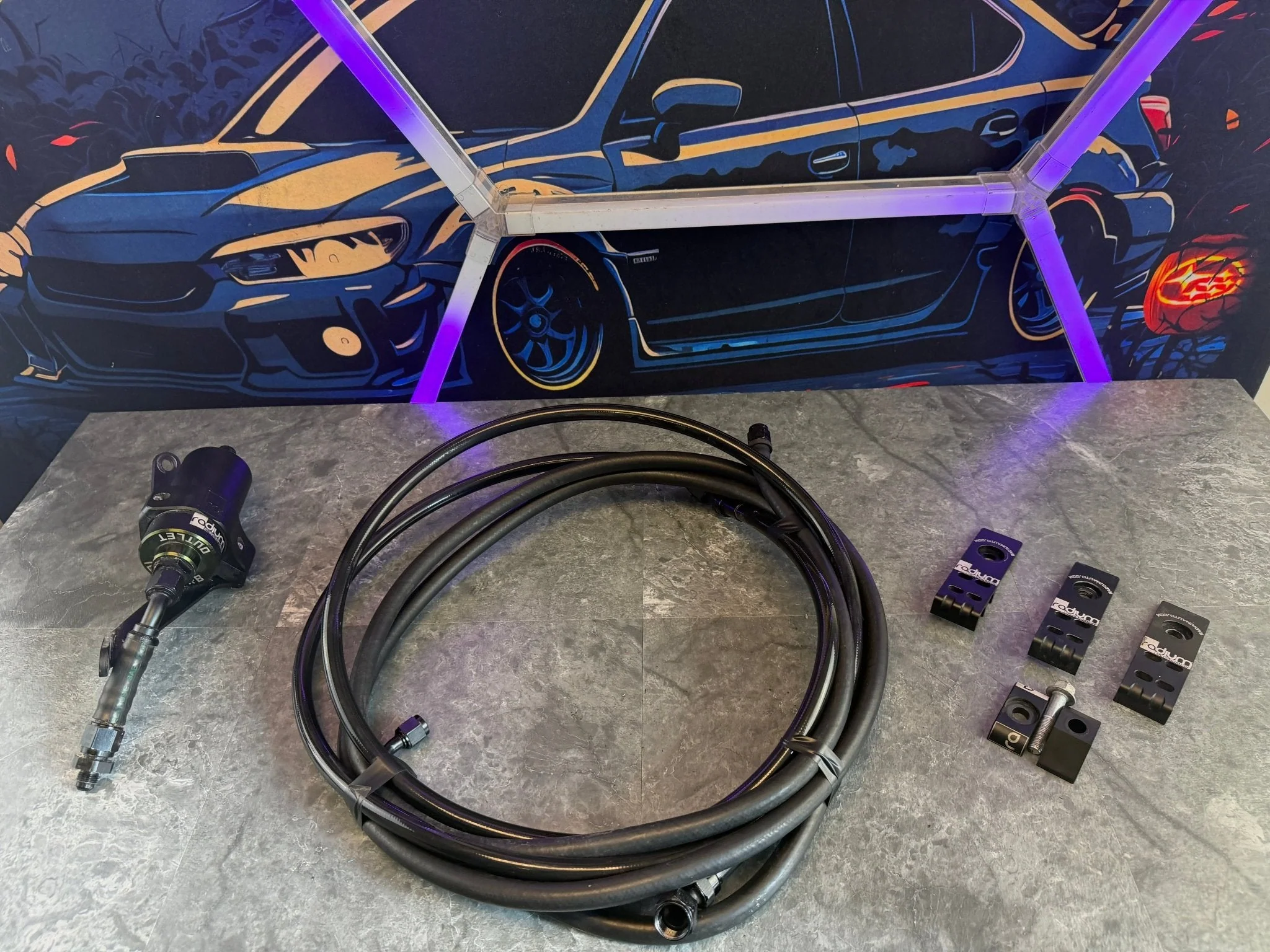 RADIUM Fuel Lines Feed Return Subaru WRX STi (For Aftermarket Pumps/Hangers)